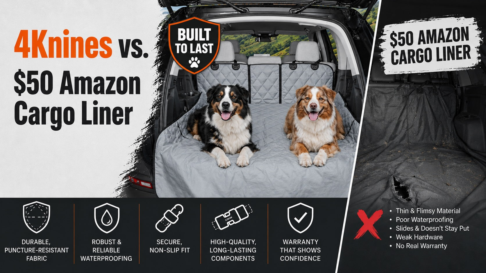 4Knines Cargo Liner vs Cheap $50 Amazon Liner