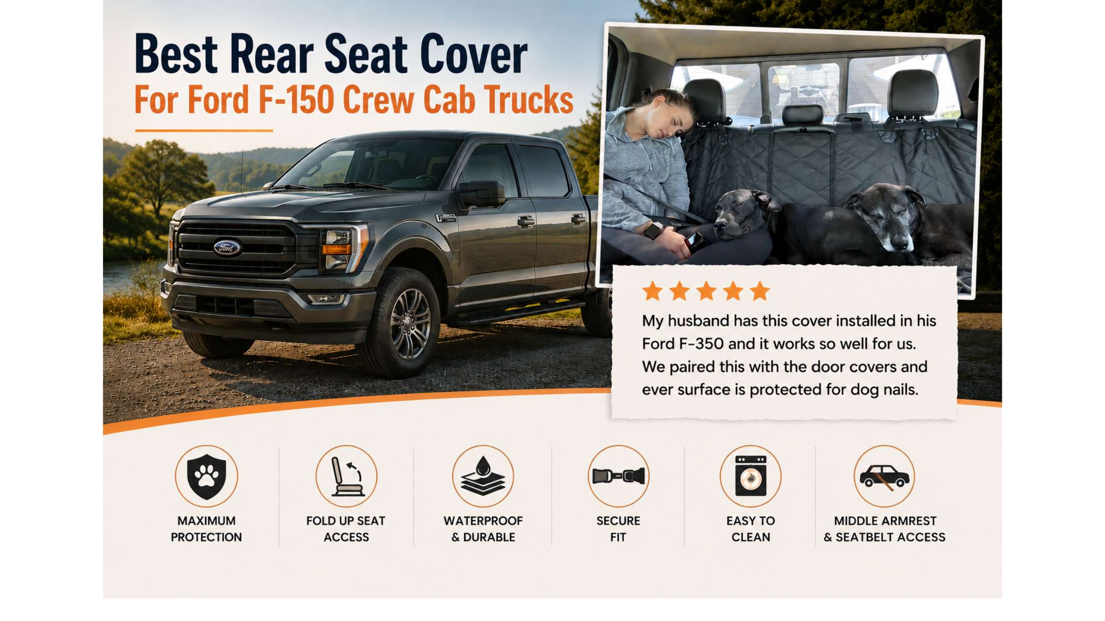 Best Dog Seat Covers for Ford F150 Crew Cabs