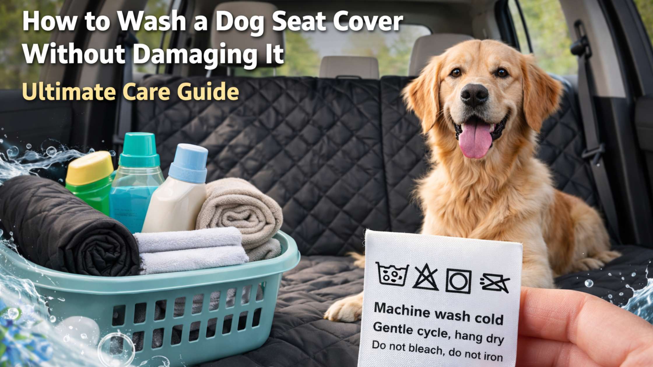How to Wash a Dog Seat Cover Without Damaging It | Ultimate Care Guide