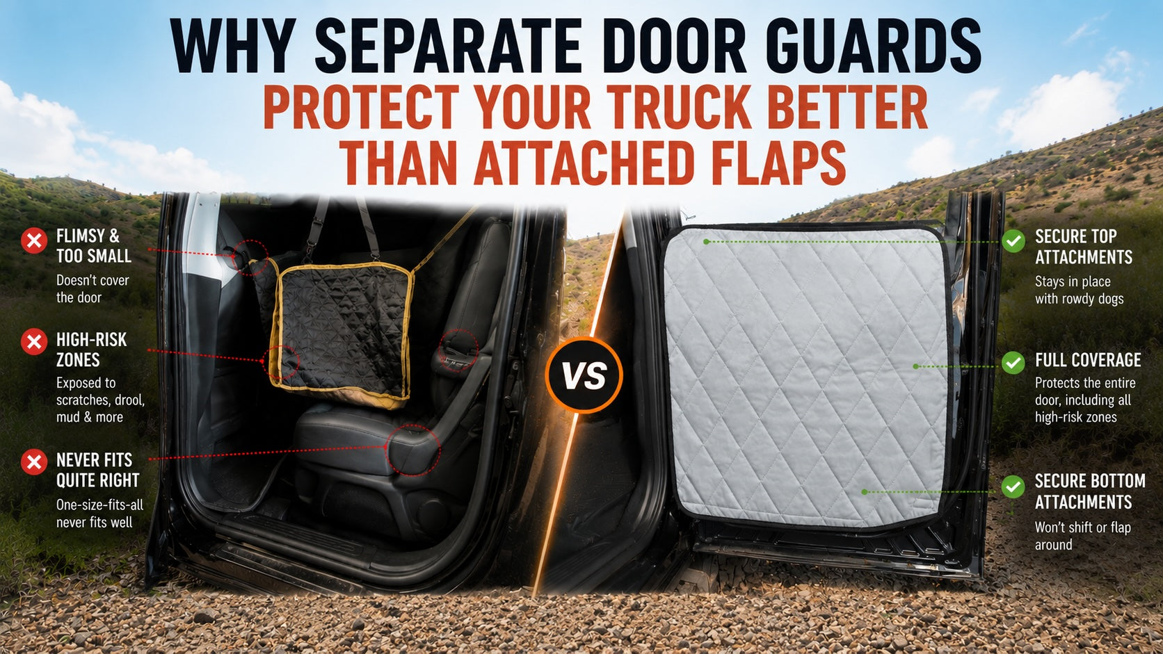 Why Separate Door Guards Protect Your Truck Better