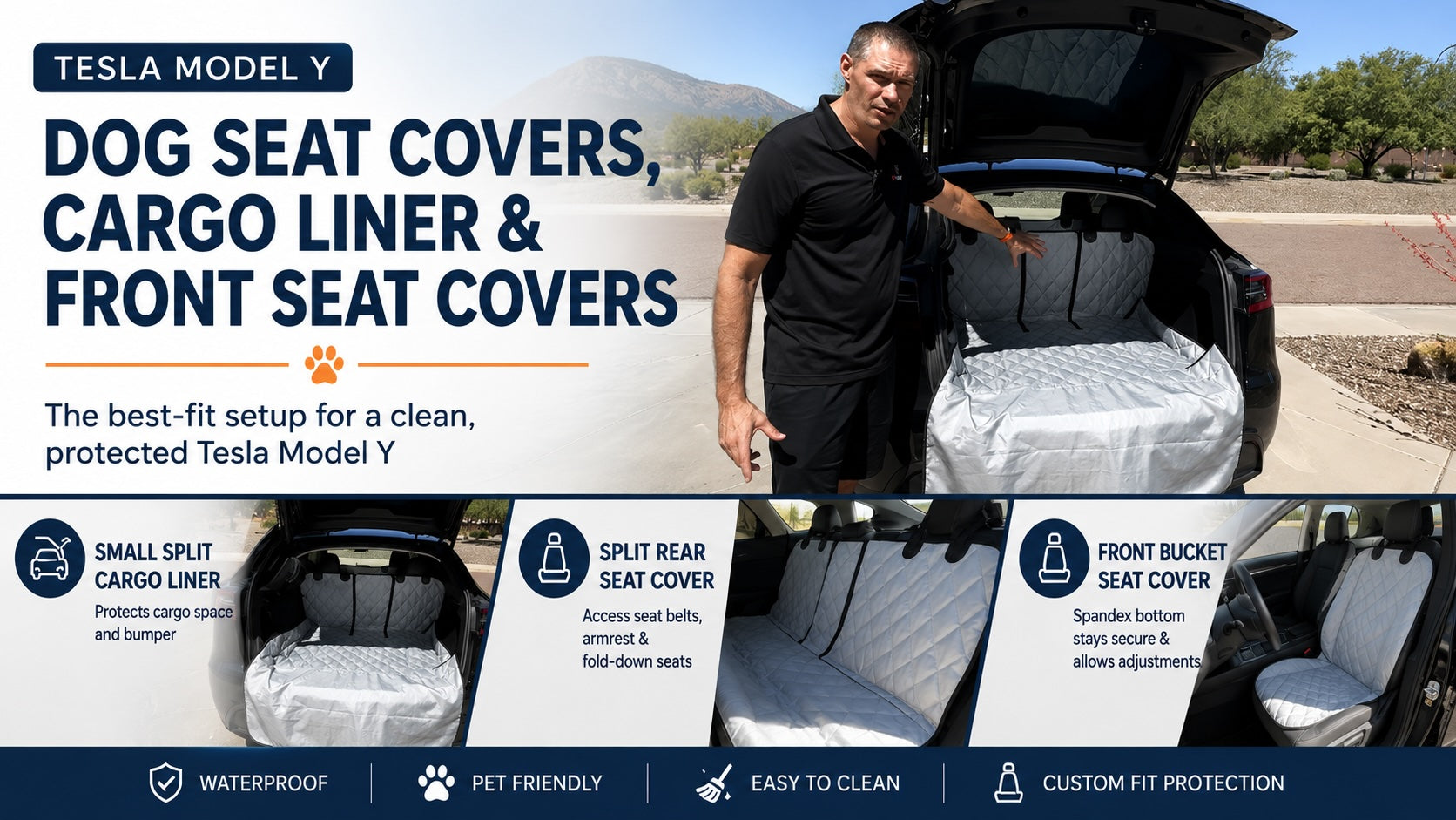 Tesla Model Y Dog Seat Covers: Best Cargo Liner, Rear & Front Seat Covers