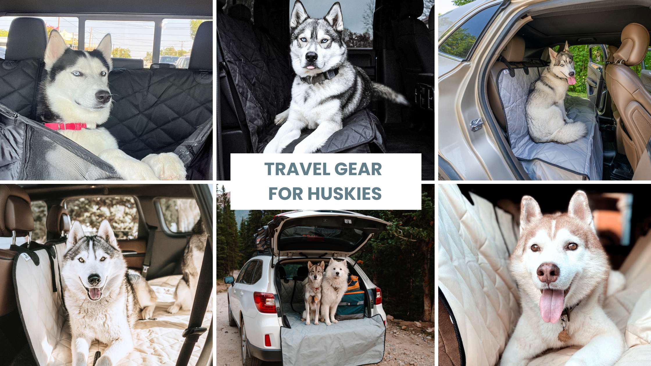Travel Essentials for Huskies | Durable & Waterproof Car Seat Cover