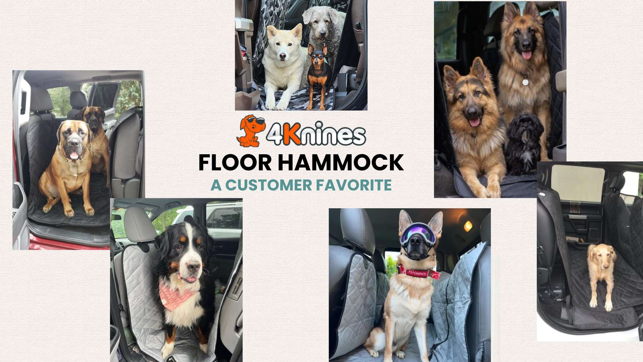 Best Floor-Hammock Dog Seat Cover That Protects the Floorboard in Trucks | 4Knines