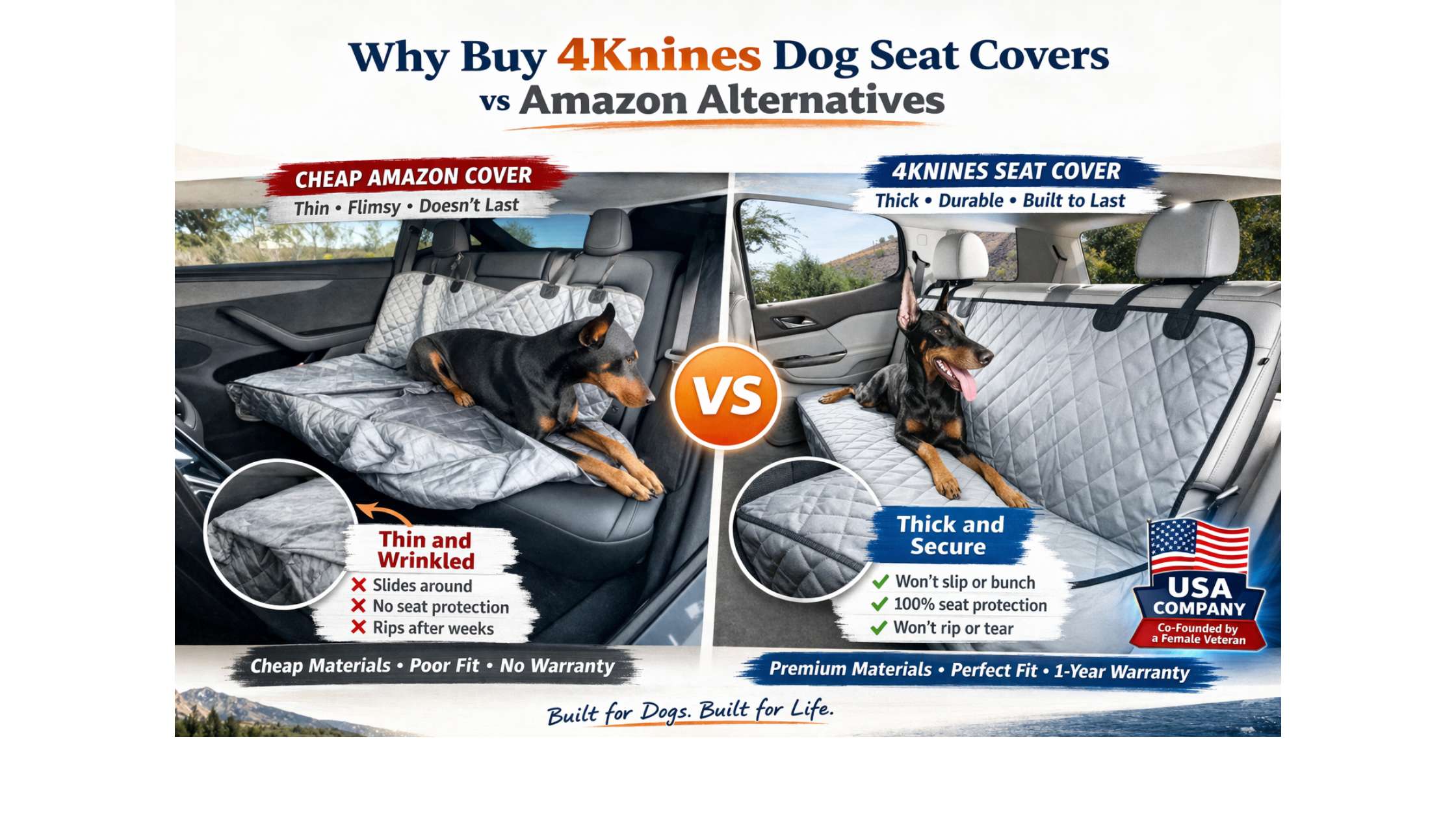 Why Buy 4Knines Dog Seat Covers vs Amazon Alternatives
