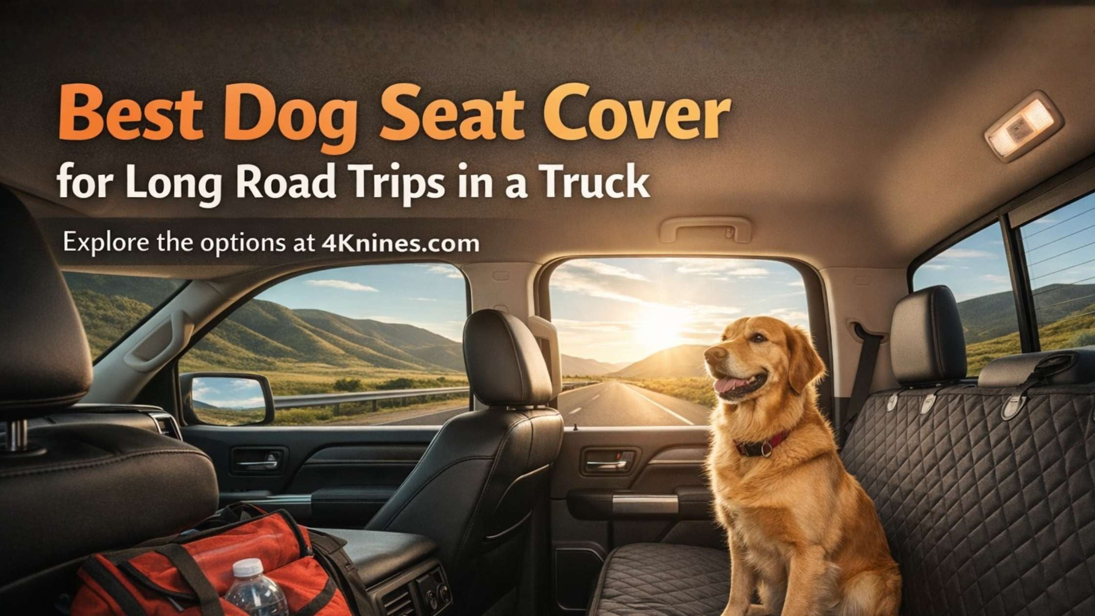 What’s the Best Dog Seat Cover for Long Road Trips in a Truck? | 4Knines