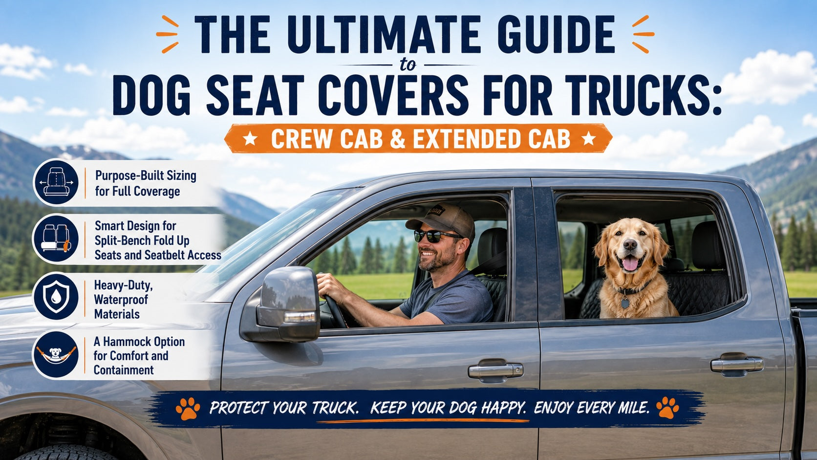 Best Dog Seat Covers for Trucks: Crew & Extended Cabs