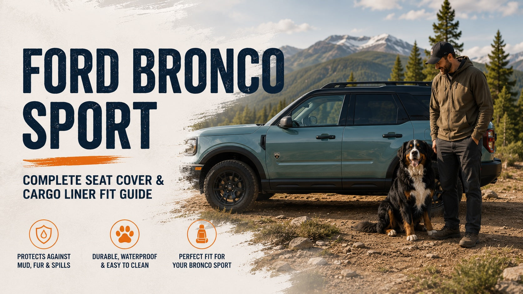 Ford Bronco Sport Dog Seat Covers: Best Rear Seat Cover, Cargo Liner & Front Seat Protector