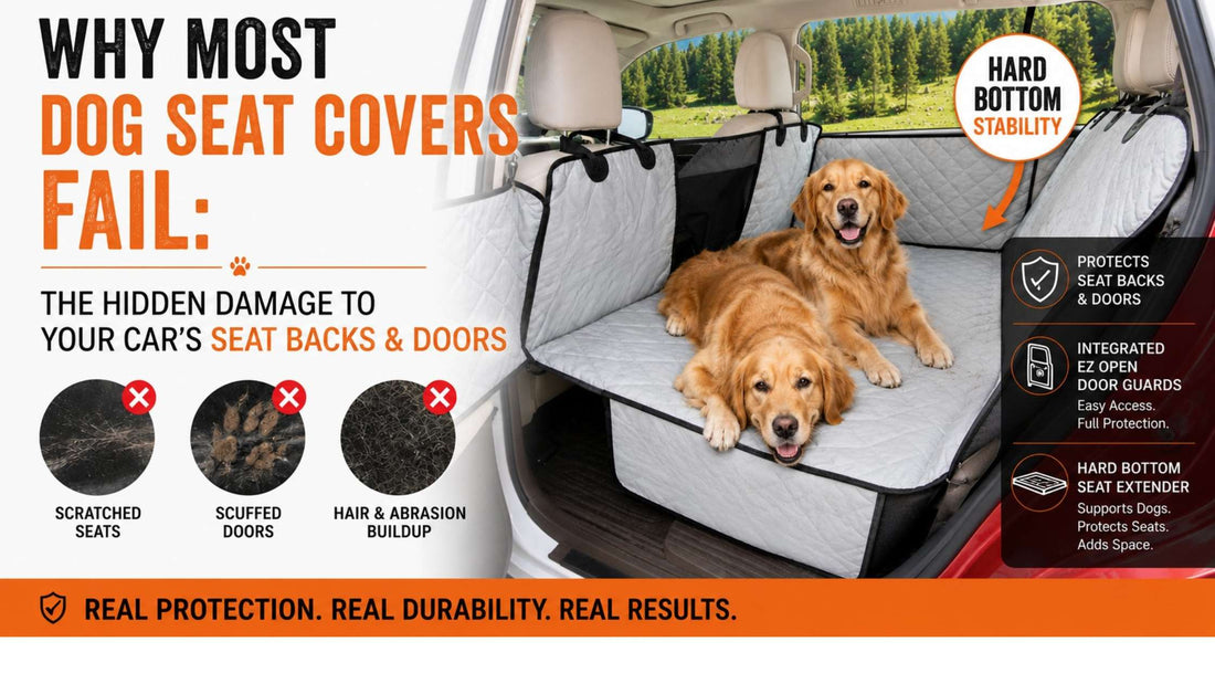 Dog cover that protects seat backs and side doors