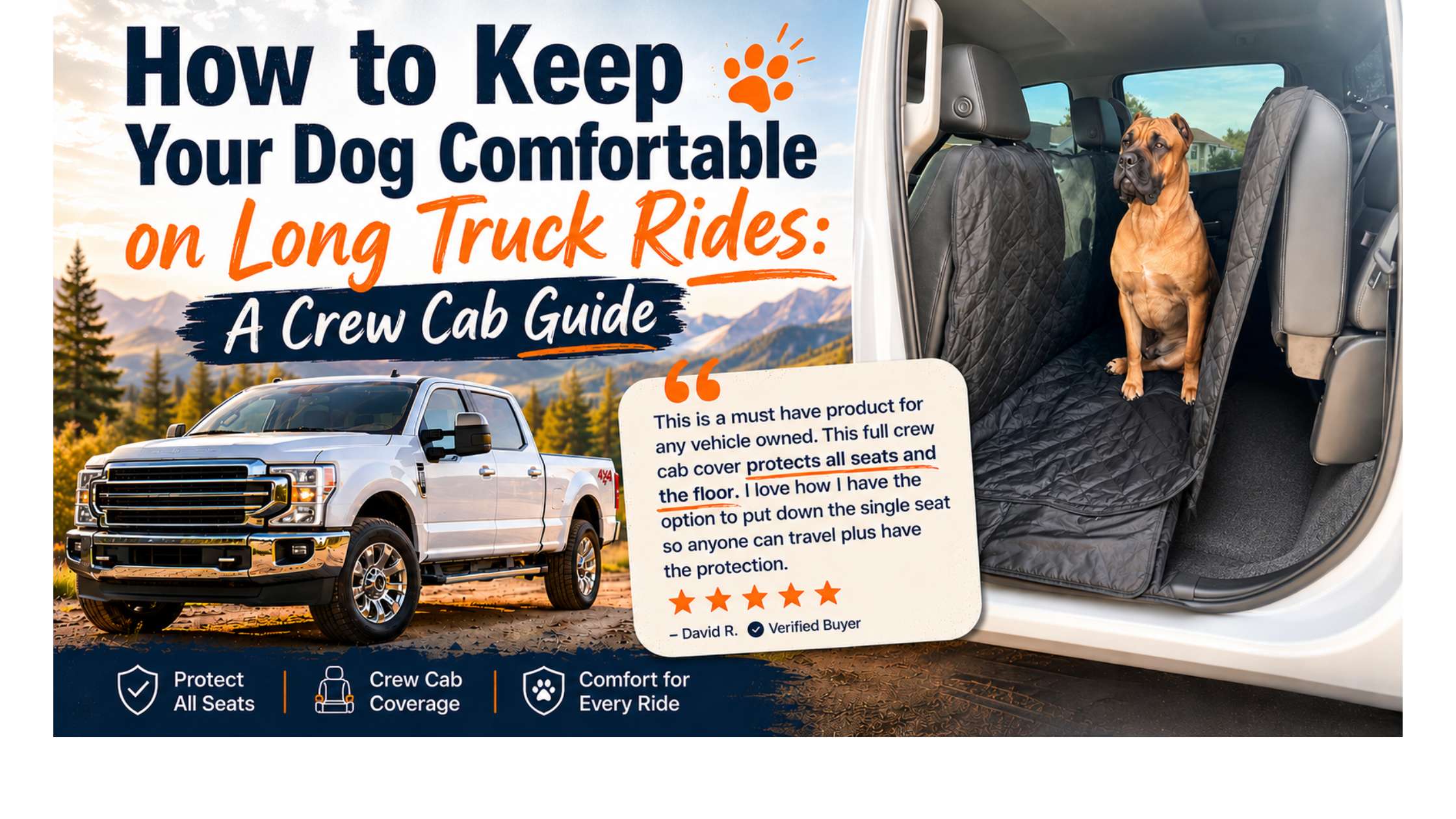 How to Keep Your Dog Comfortable on Long Truck Rides