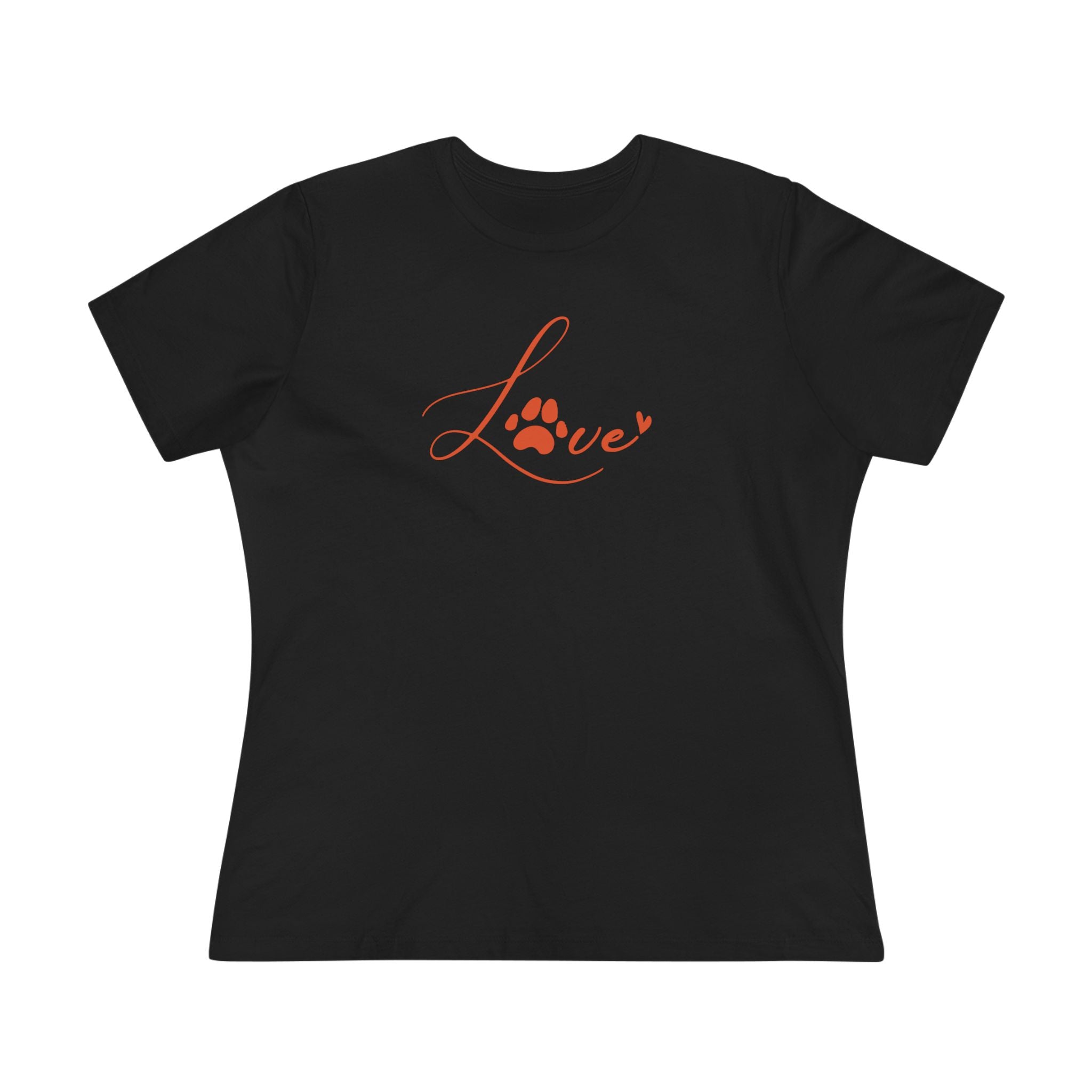 Love | Dog Lovers Paw Print Womens Tshirt
