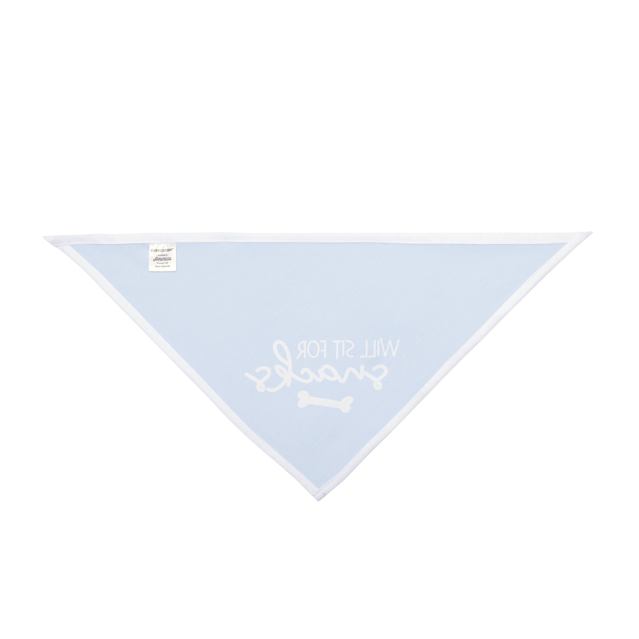 Will Sit For Snacks | Blue Dog Bandana
