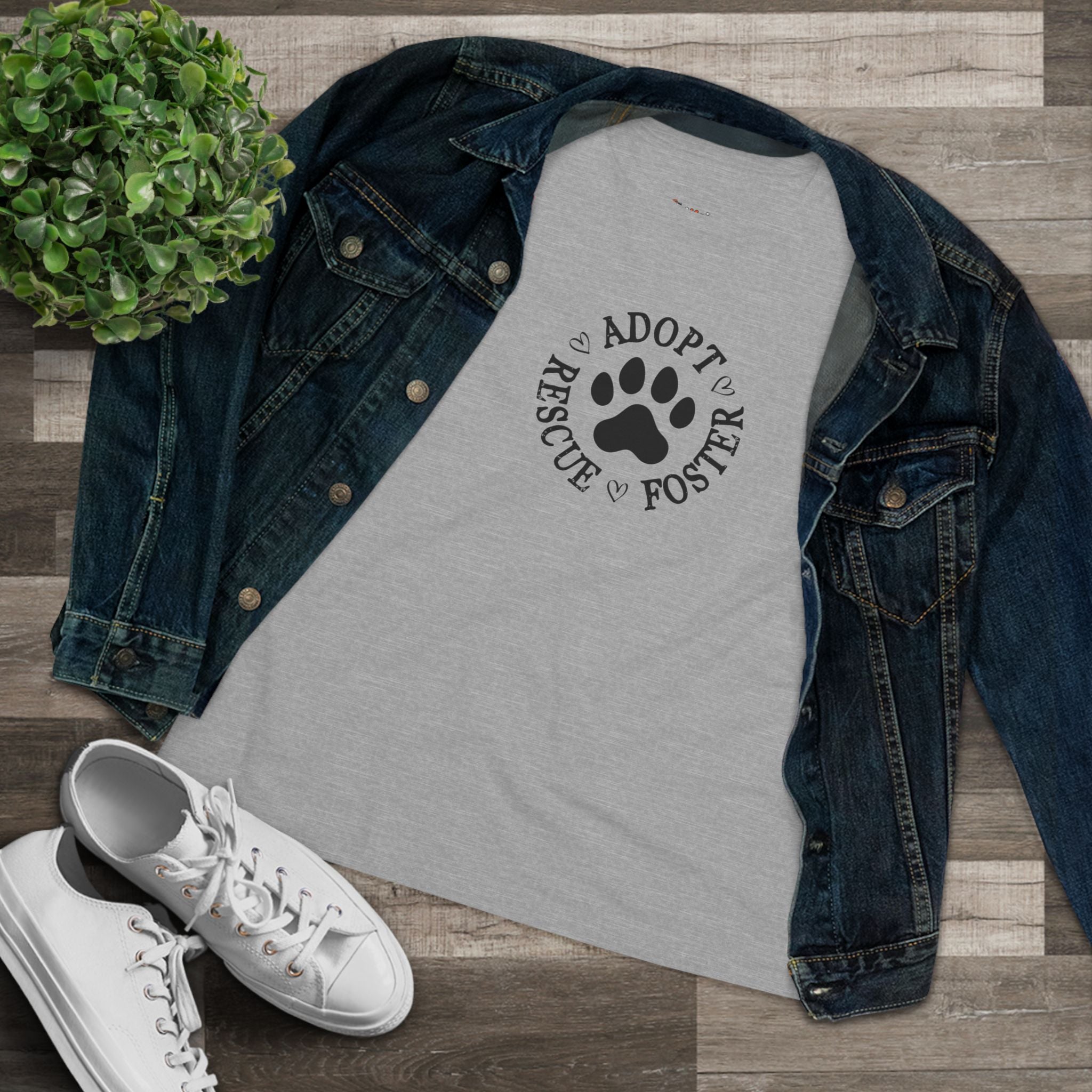 Adopt Rescue Foster | Womens Tshirt for Foster Dog Moms