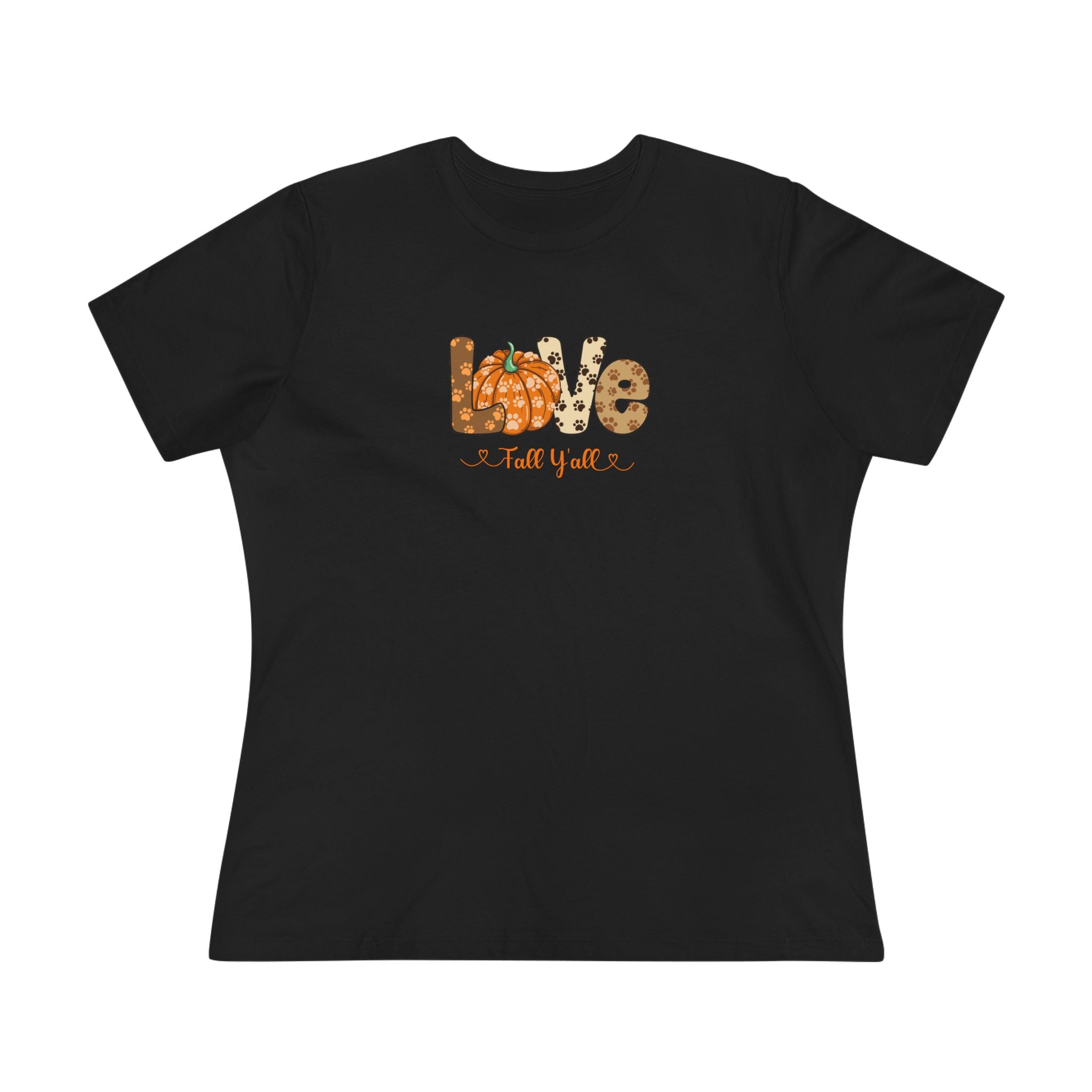 Love Fall Y'all | Fall and Dog Lovers Womens Tshirt
