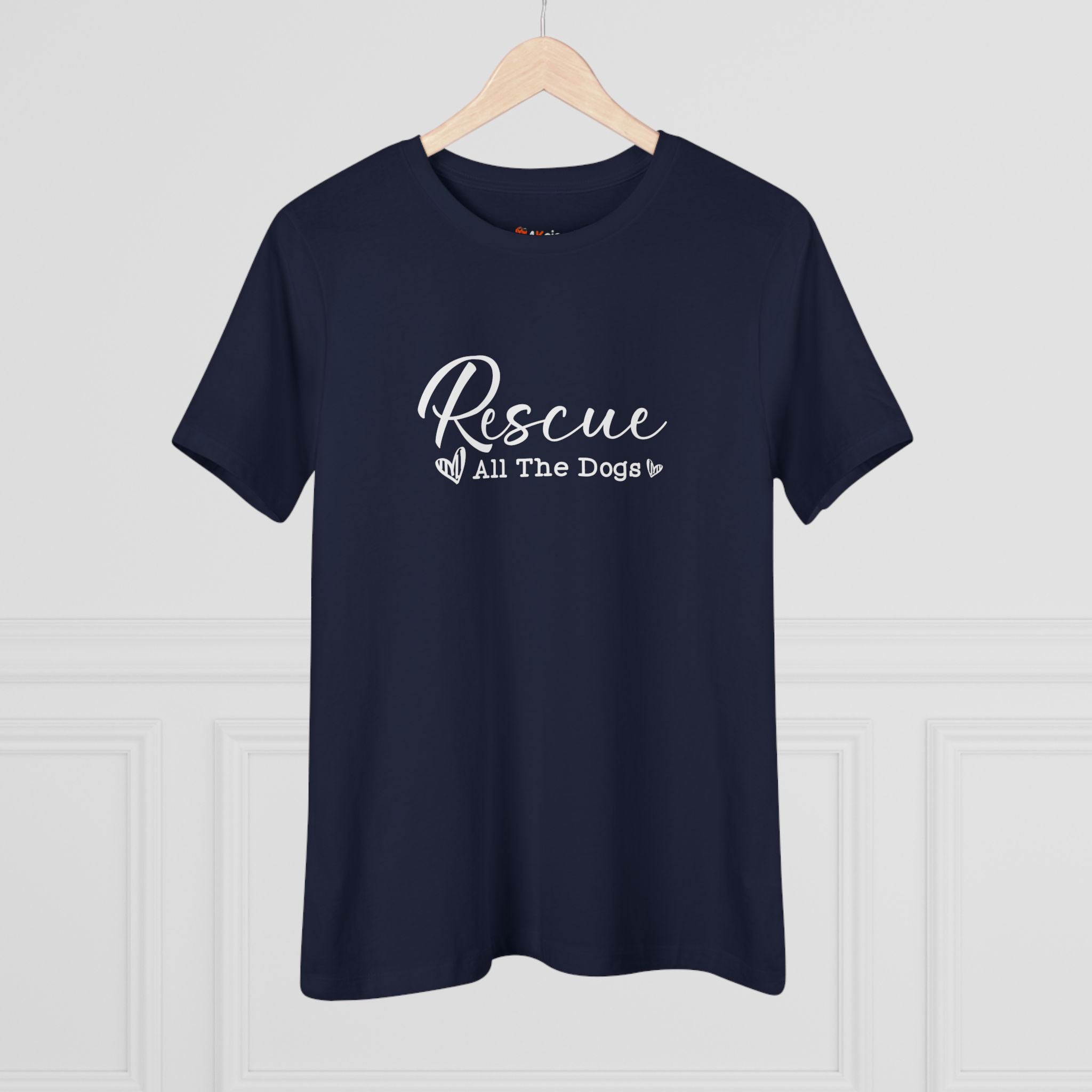 Rescue All the Dogs | Rescue Dog Mom Womens Tshirt