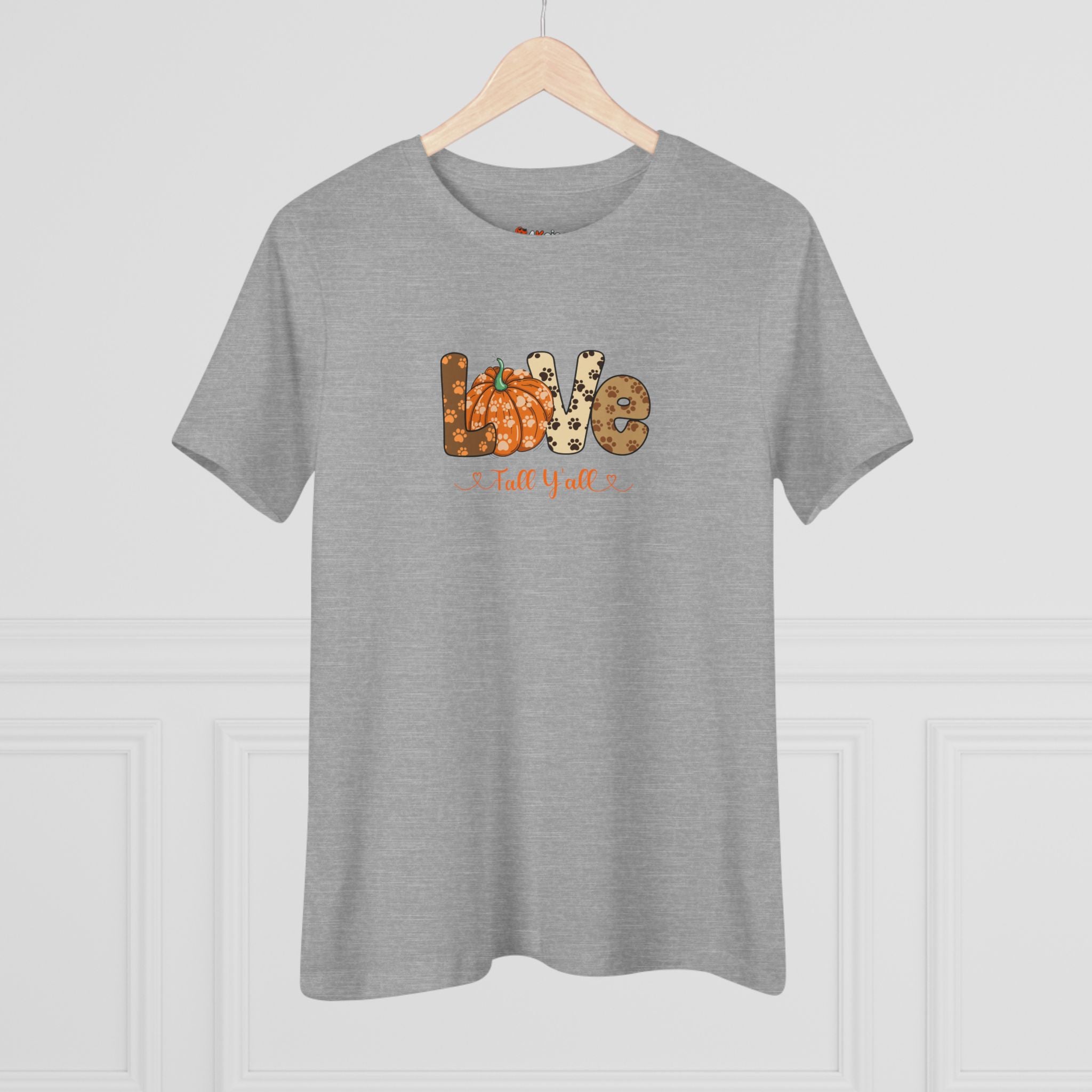 Love Fall Y'all | Fall and Dog Lovers Womens Tshirt