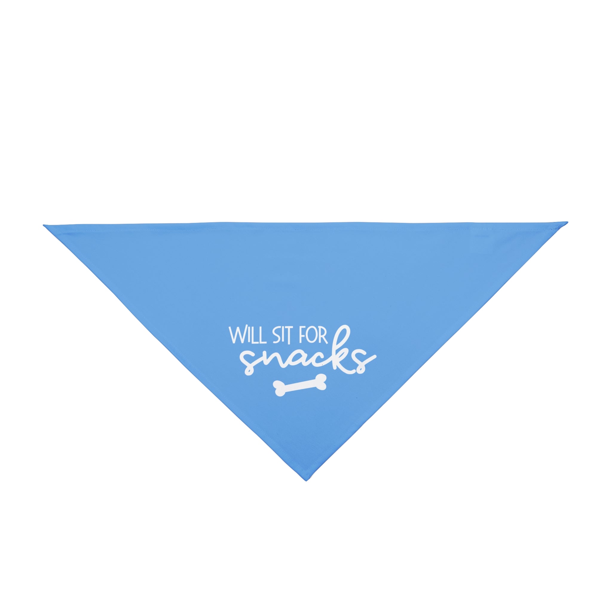 Will Sit For Snacks | Blue Dog Bandana