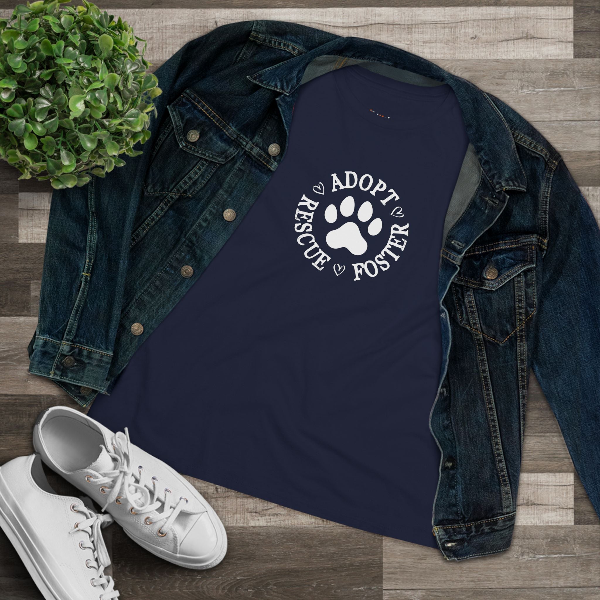 Adopt Rescue Foster | Womens Tshirt for Foster Dog Moms