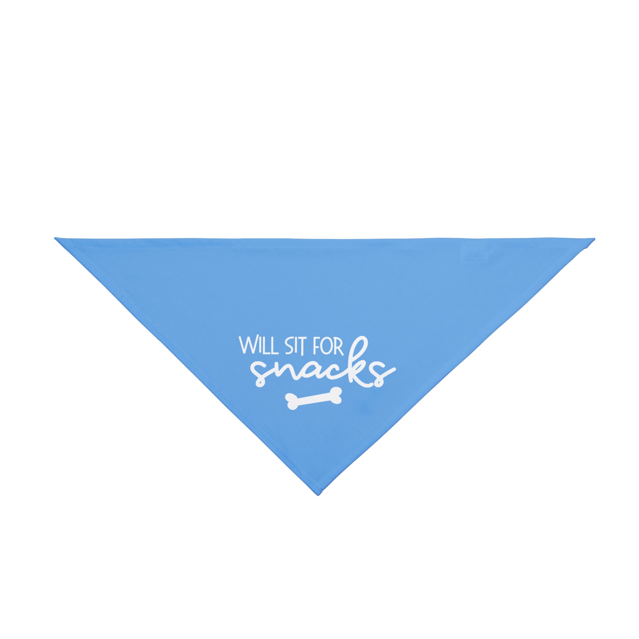 Will Sit For Snacks | Blue Dog Bandana