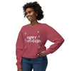 Unisex Lightweight Crewneck Sweatshirt - Happy Howlidays