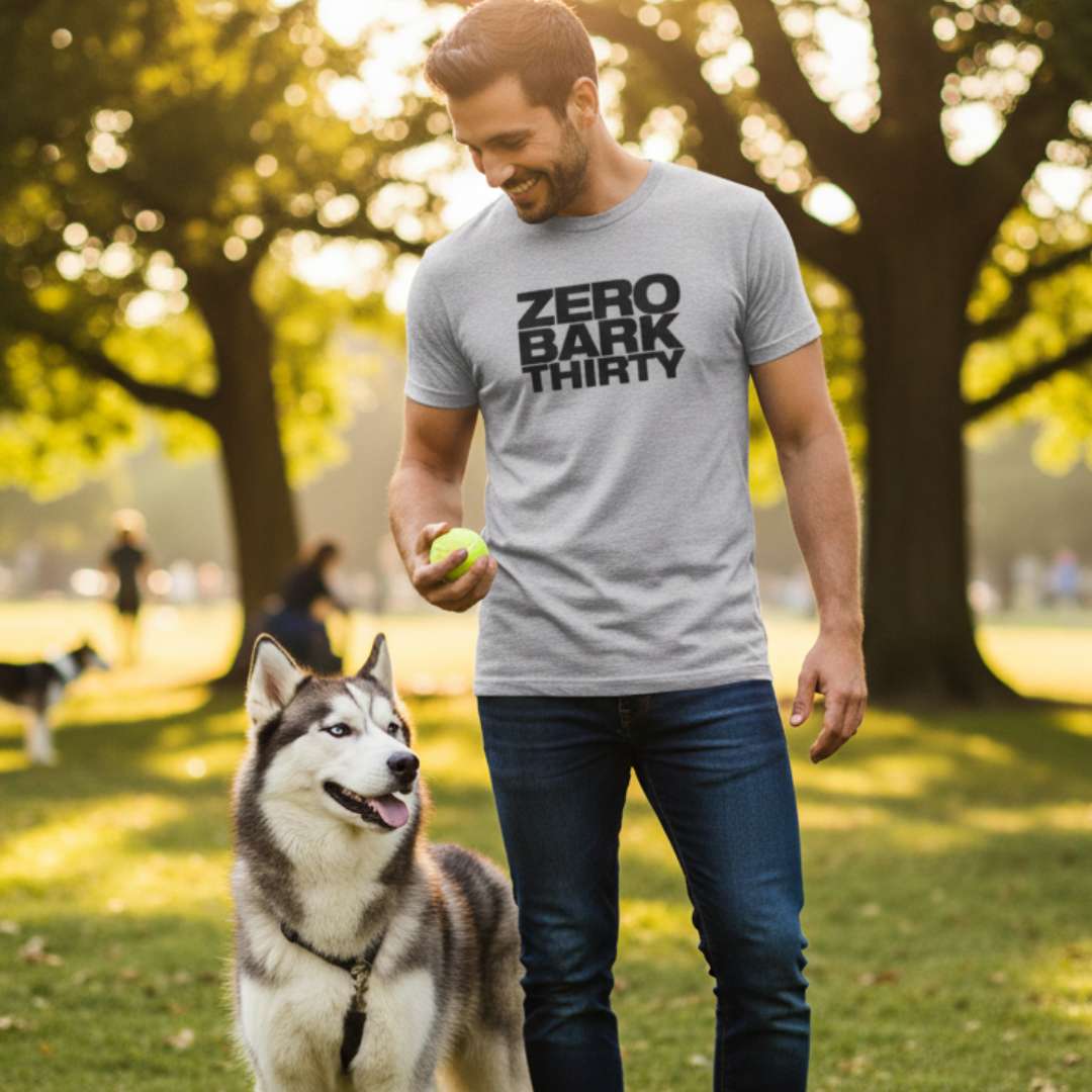 Zero Bark Thirty | Dog Dad Humor Tshirt