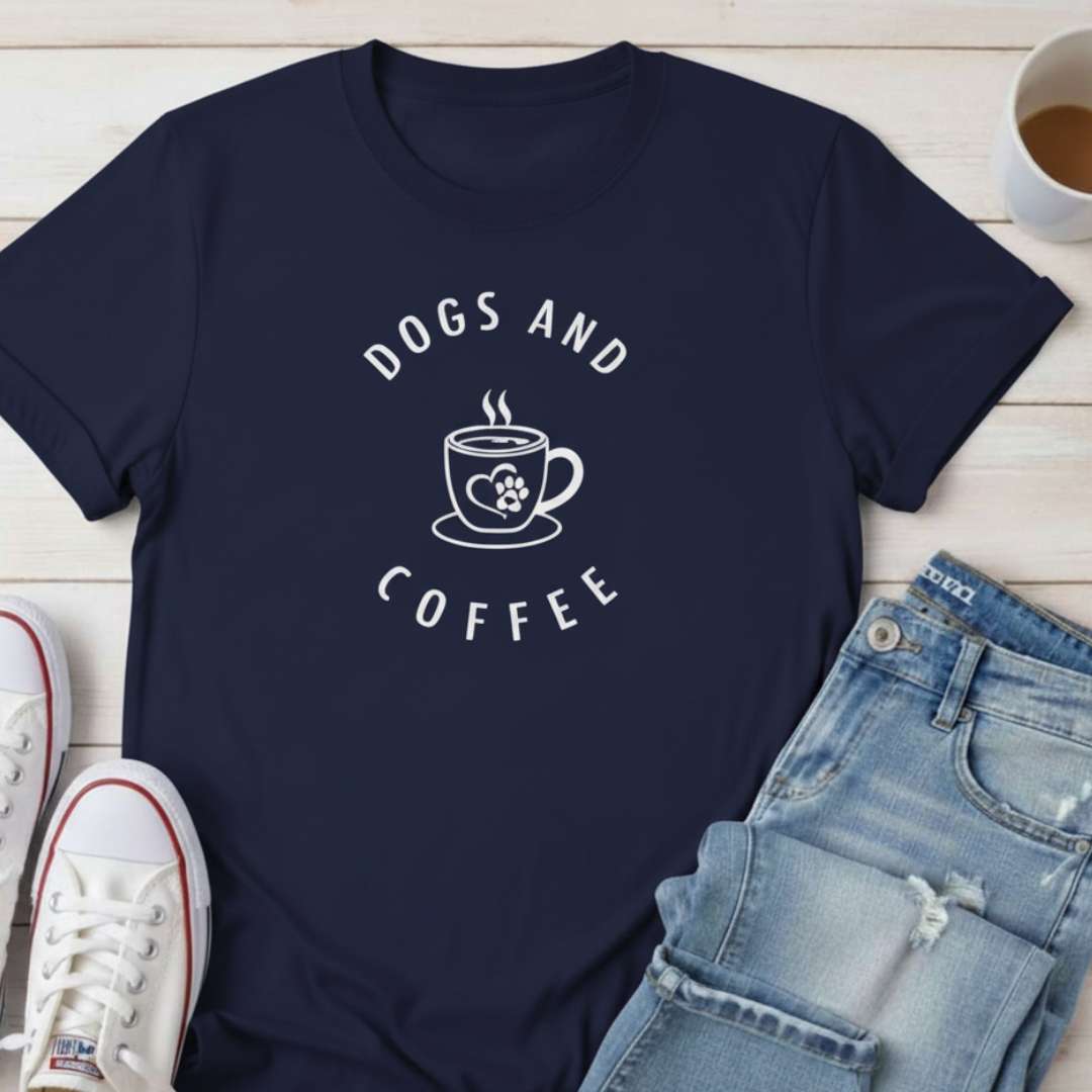 Dogs and Coffee | Womens Tshirt