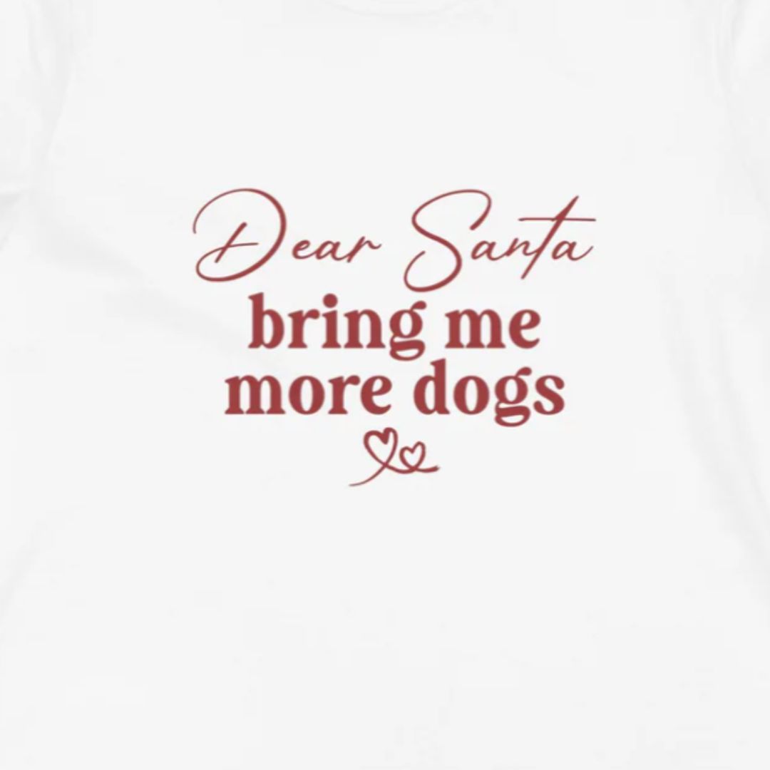 Dear Santa | Dog Lover Womens Tshirt