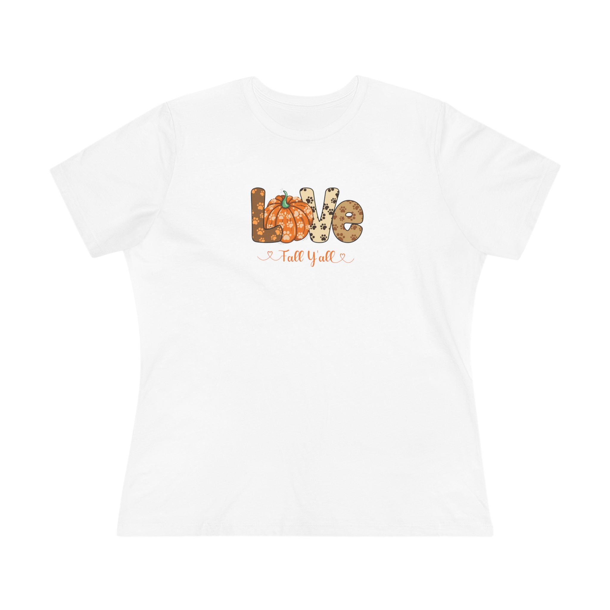 Love Fall Y'all | Fall and Dog Lovers Womens Tshirt