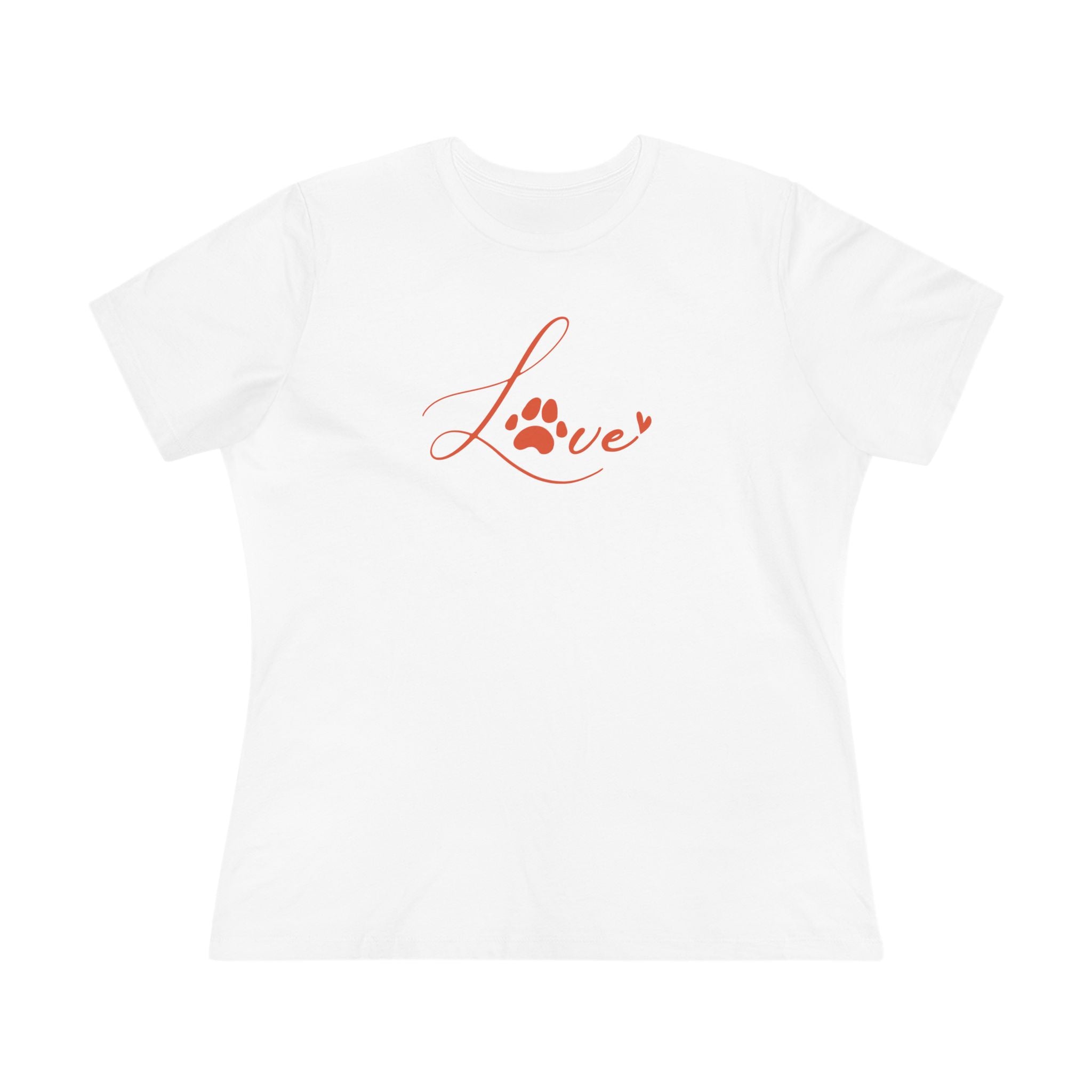 Love | Dog Lovers Paw Print Womens Tshirt