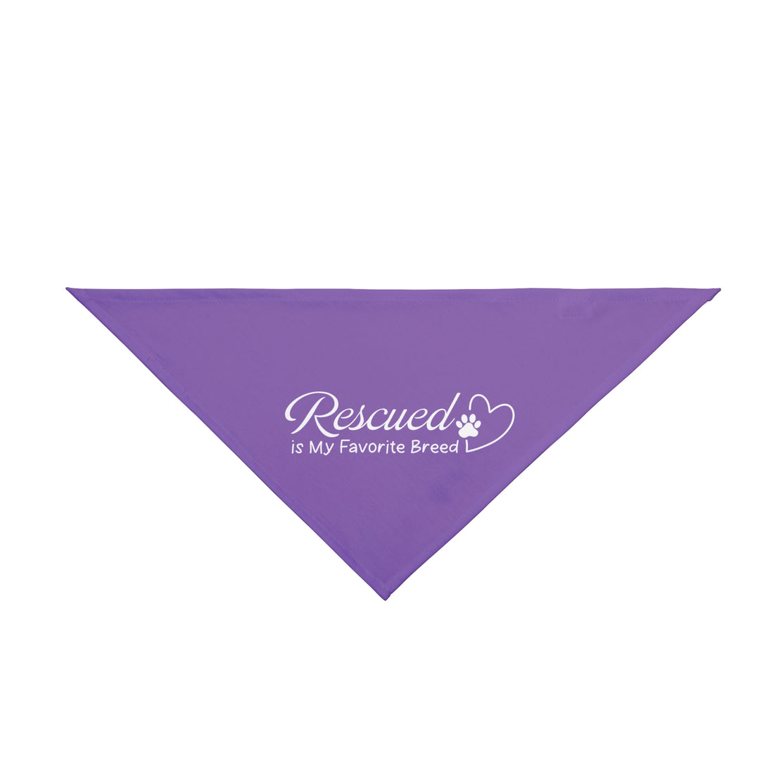 Rescued is My Favorite Breed | Purple Dog Bandana