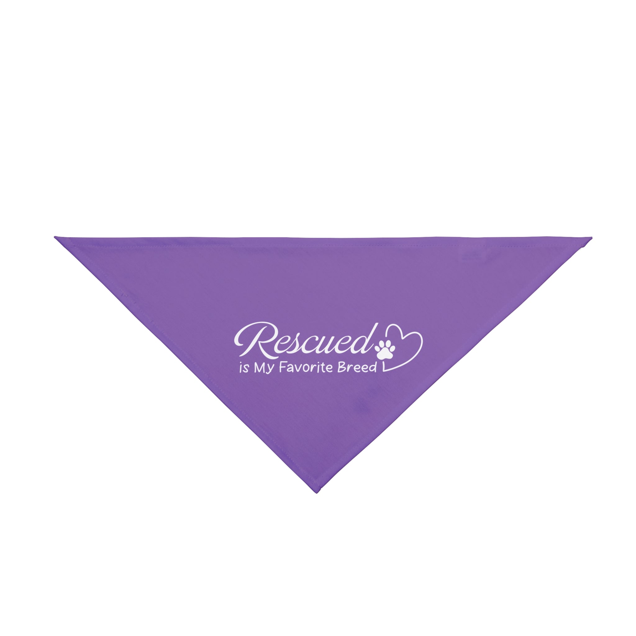Rescued is My Favorite Breed | Purple Dog Bandana
