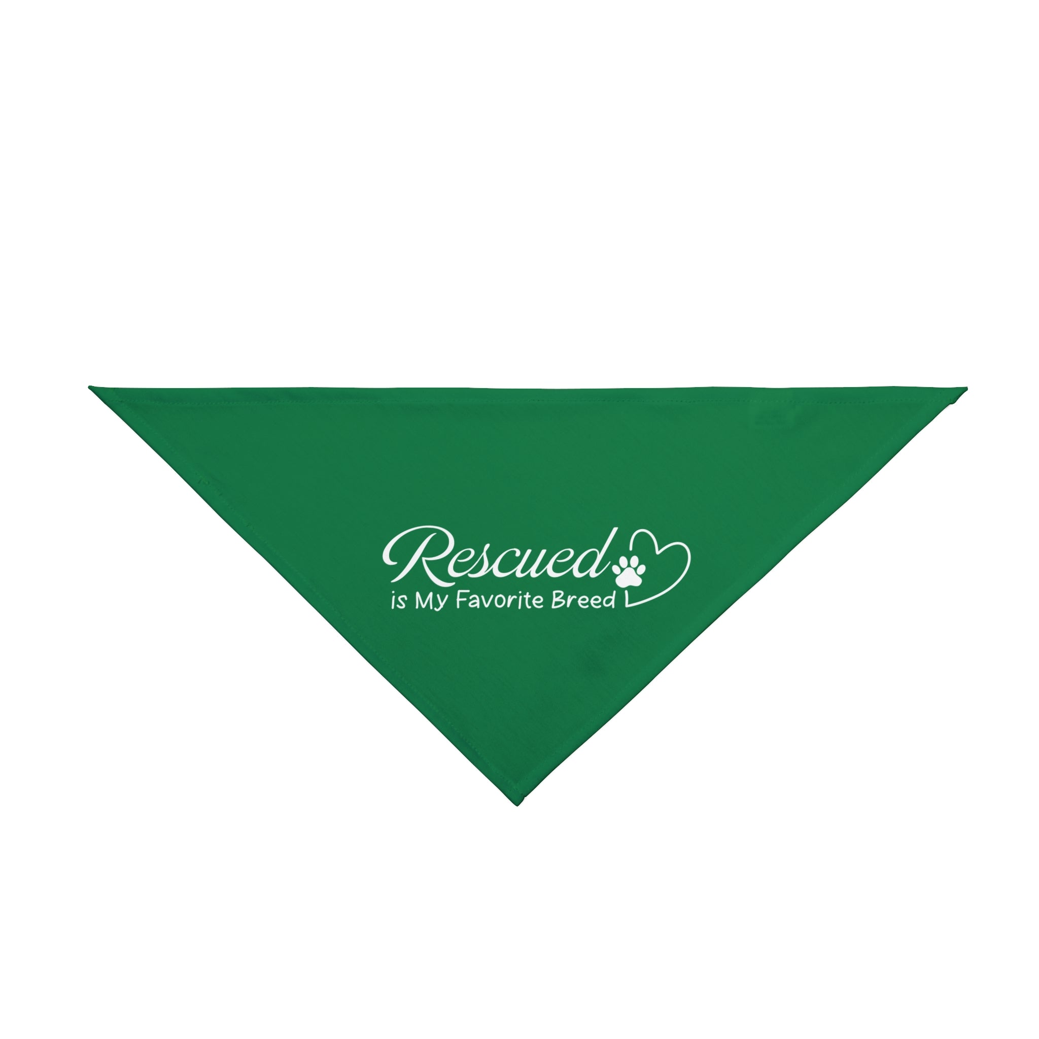 Rescued is My Favorite Breed | Green Dog Bandana