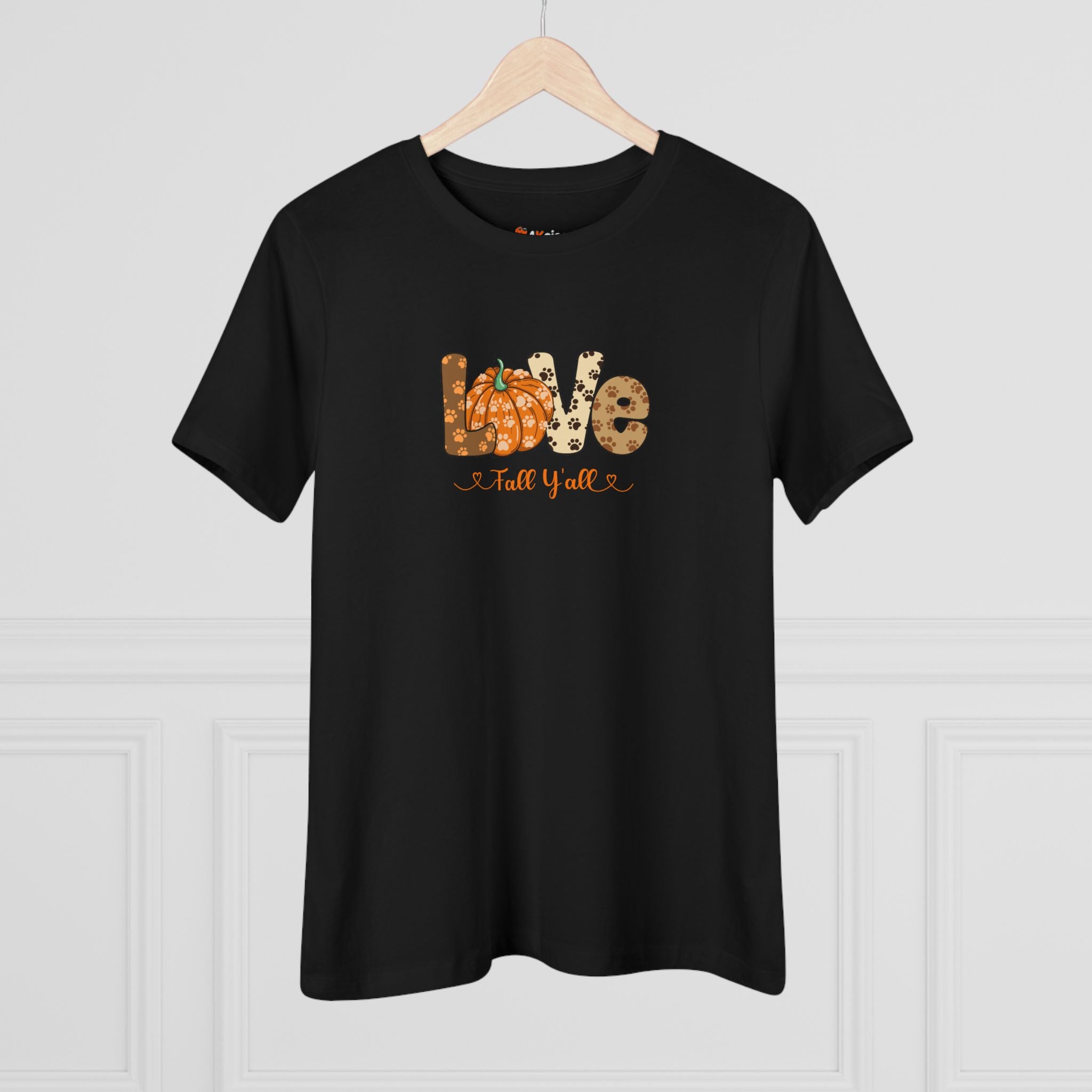 Love Fall Y'all | Fall and Dog Lovers Womens Tshirt