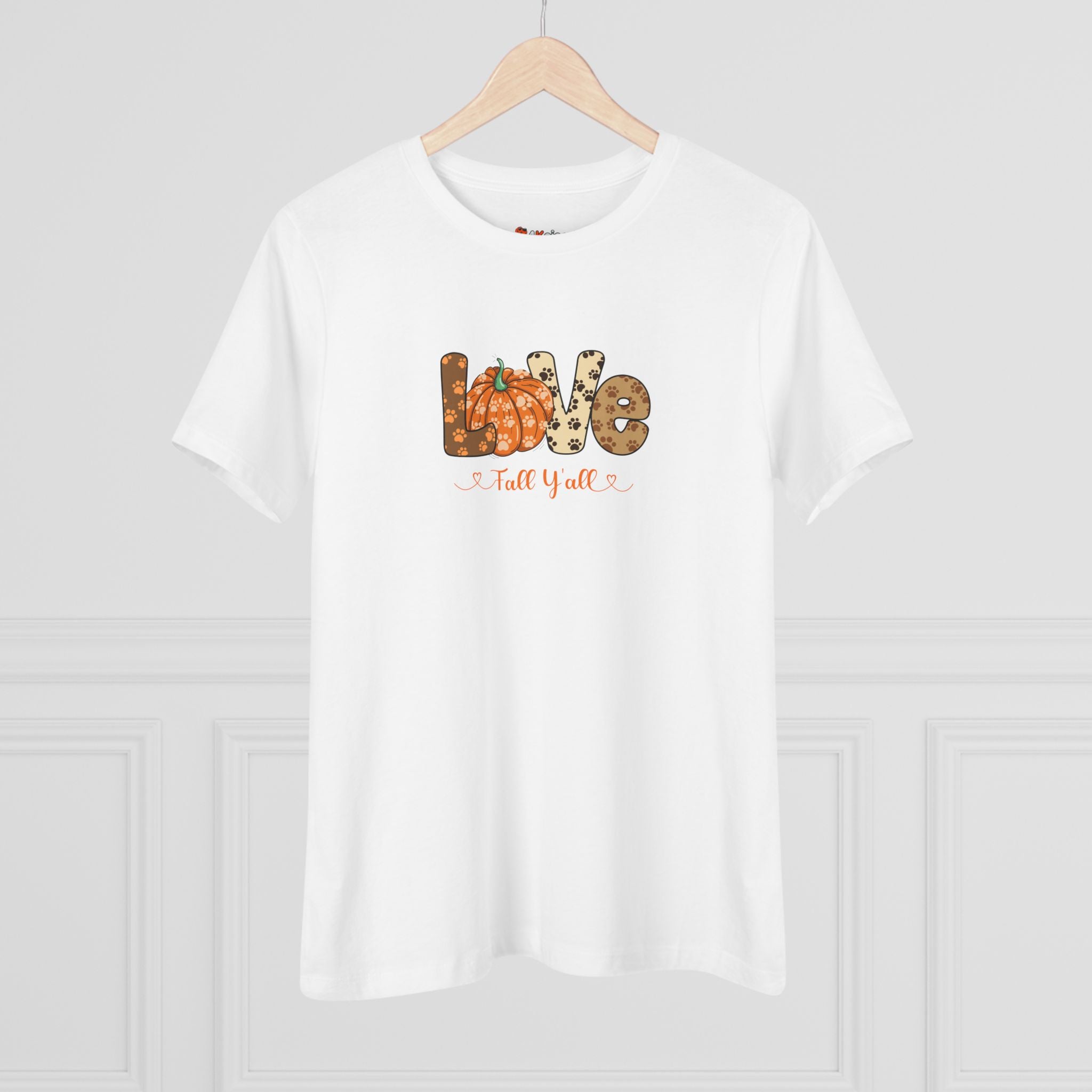 Love Fall Y'all | Fall and Dog Lovers Womens Tshirt