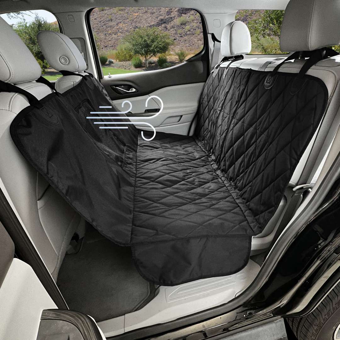 4Knines Split Rear Seat Cover with Hammock and Mesh Window