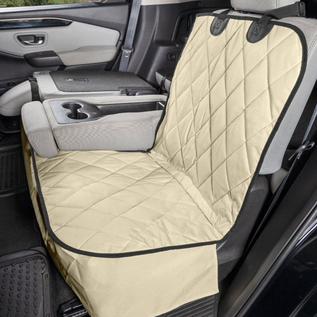 4Knines Fitted Rear Seat Cover for Fold Down Seats - No Hammock Tan