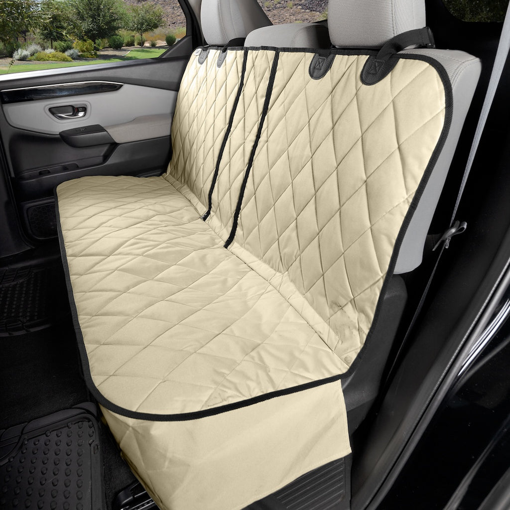 4Knines Fitted Rear Seat Cover for Fold Down Seats - No Hammock Tan
