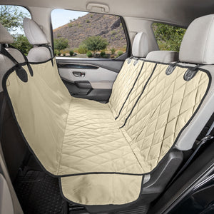 4Knines Rear Seat Cover for Fold Down Seats with Hammock Tan
