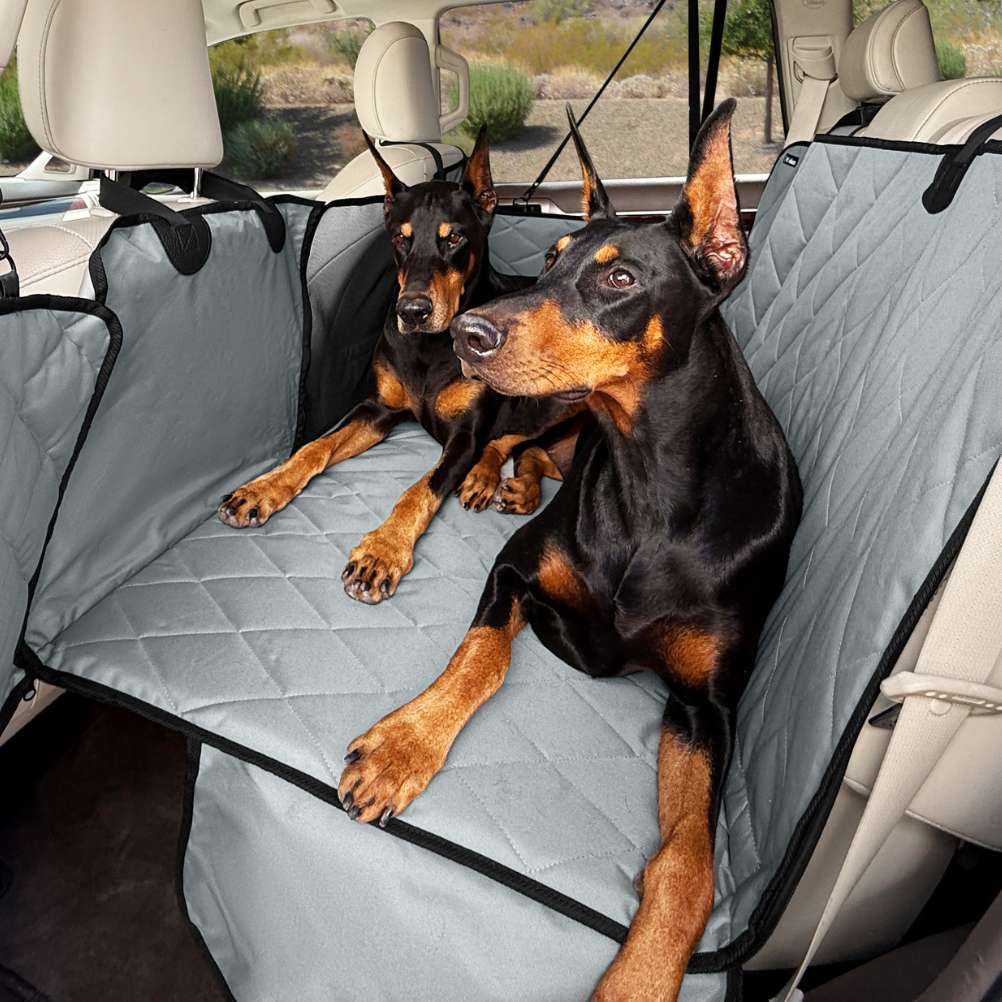 4Knines hard-bottom rear seat cover installed in a vehicle