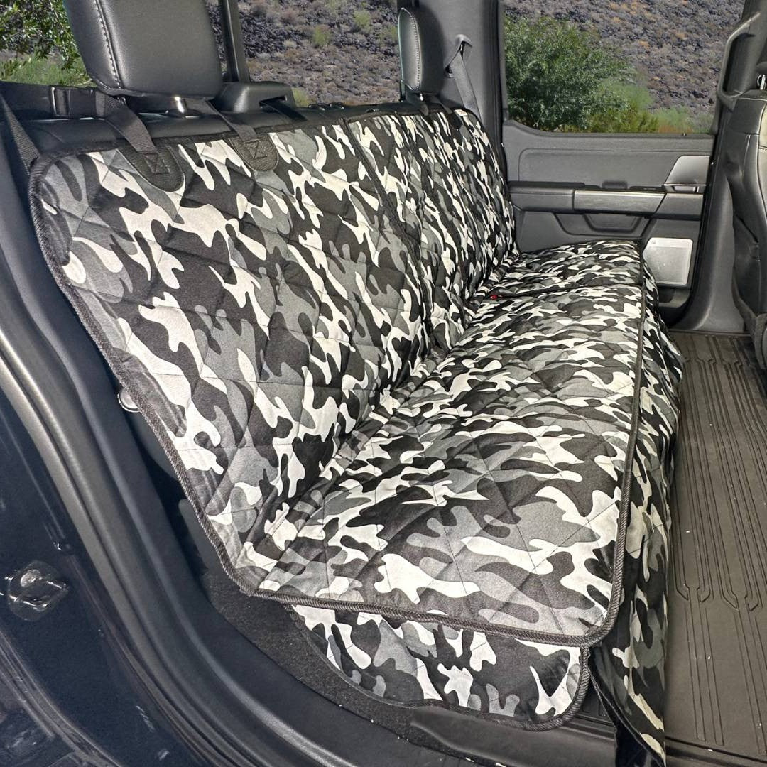 Crew Cab Truck Seat Cover with Hammock for Fold Up Seats