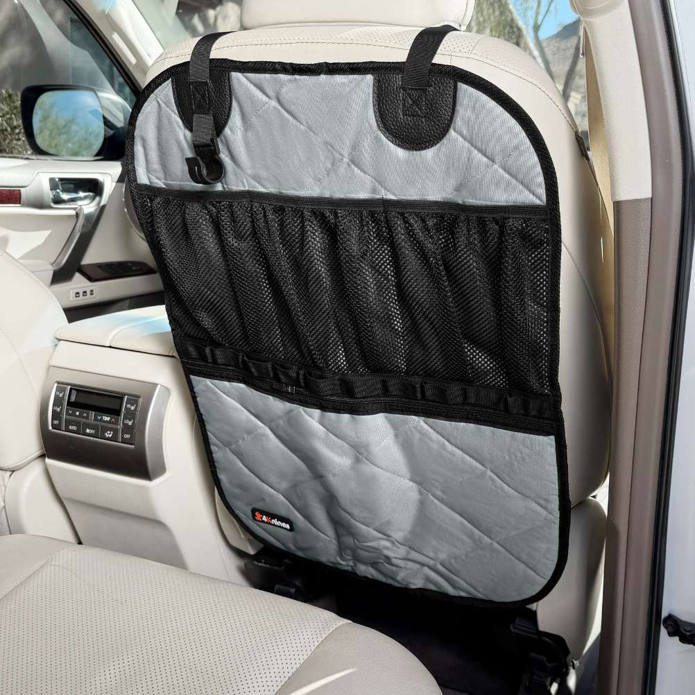 4Knines Car Seat Back Organizer Grey