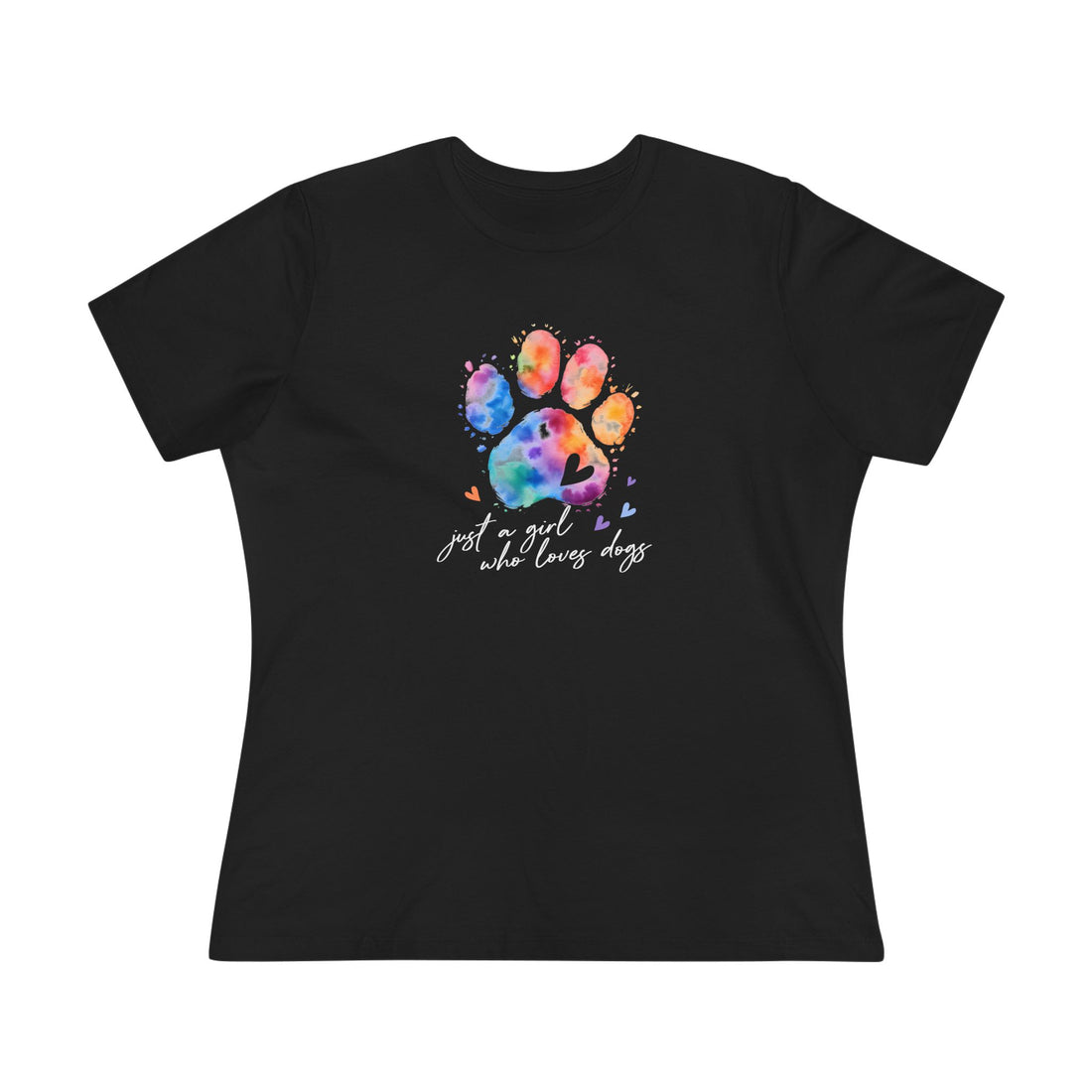 Just a Girl Who Loves Dogs | Dog Lover Womens Tshirt