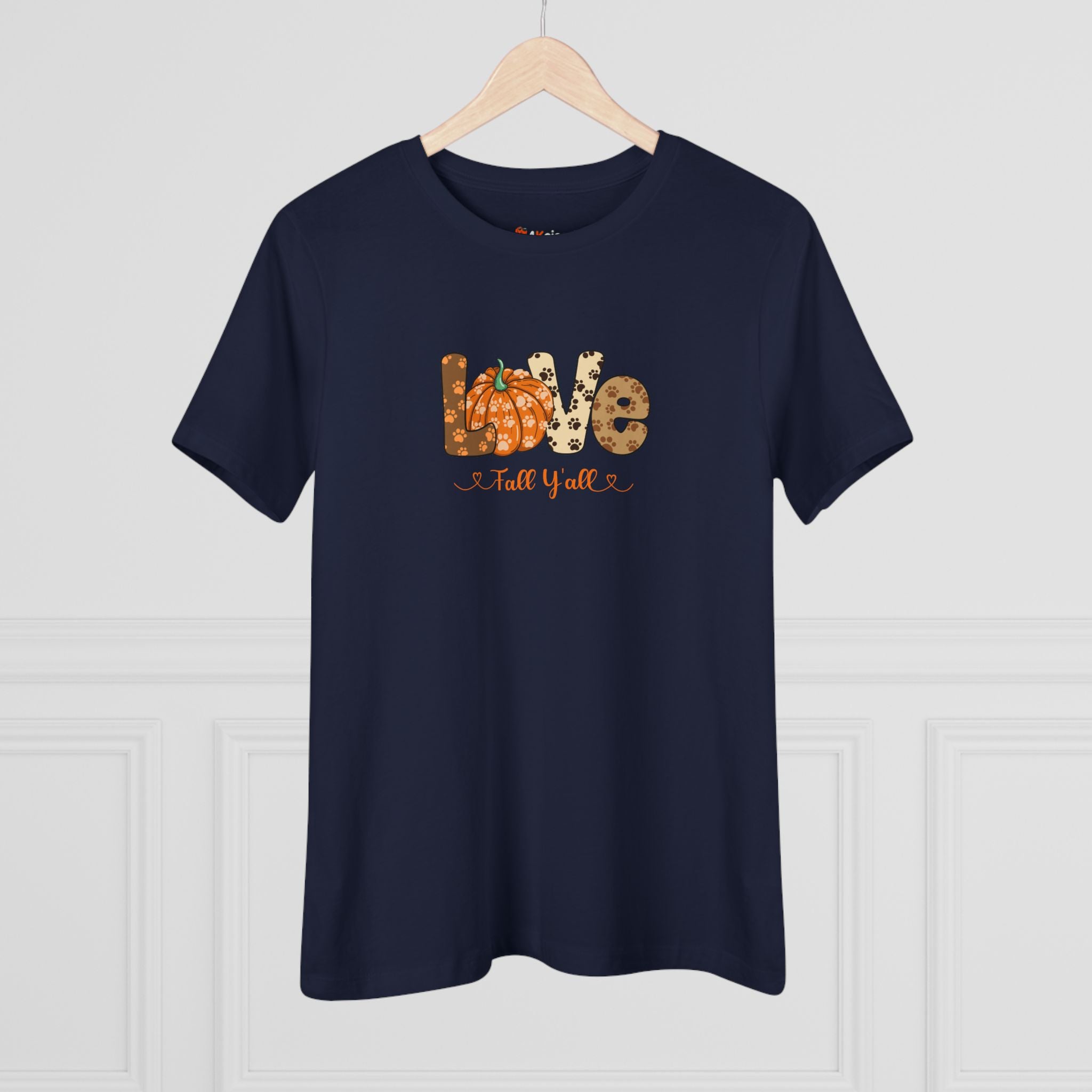 Love Fall Y'all | Fall and Dog Lovers Womens Tshirt