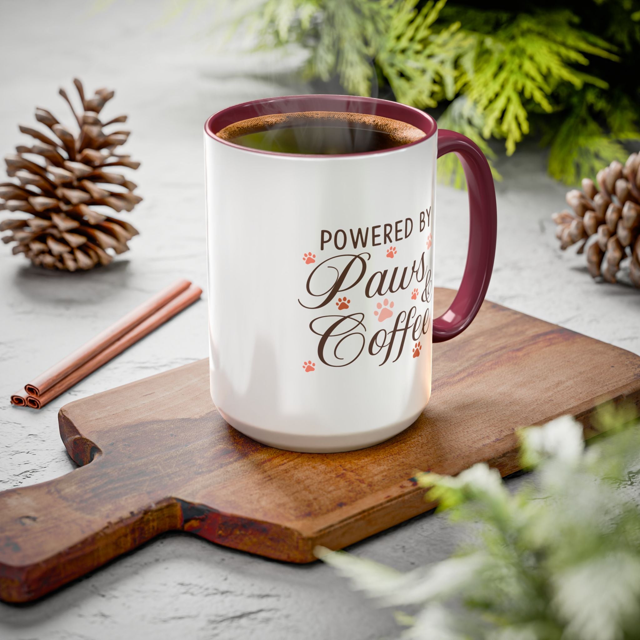 Powered By Paws and Coffee | 15oz Mug