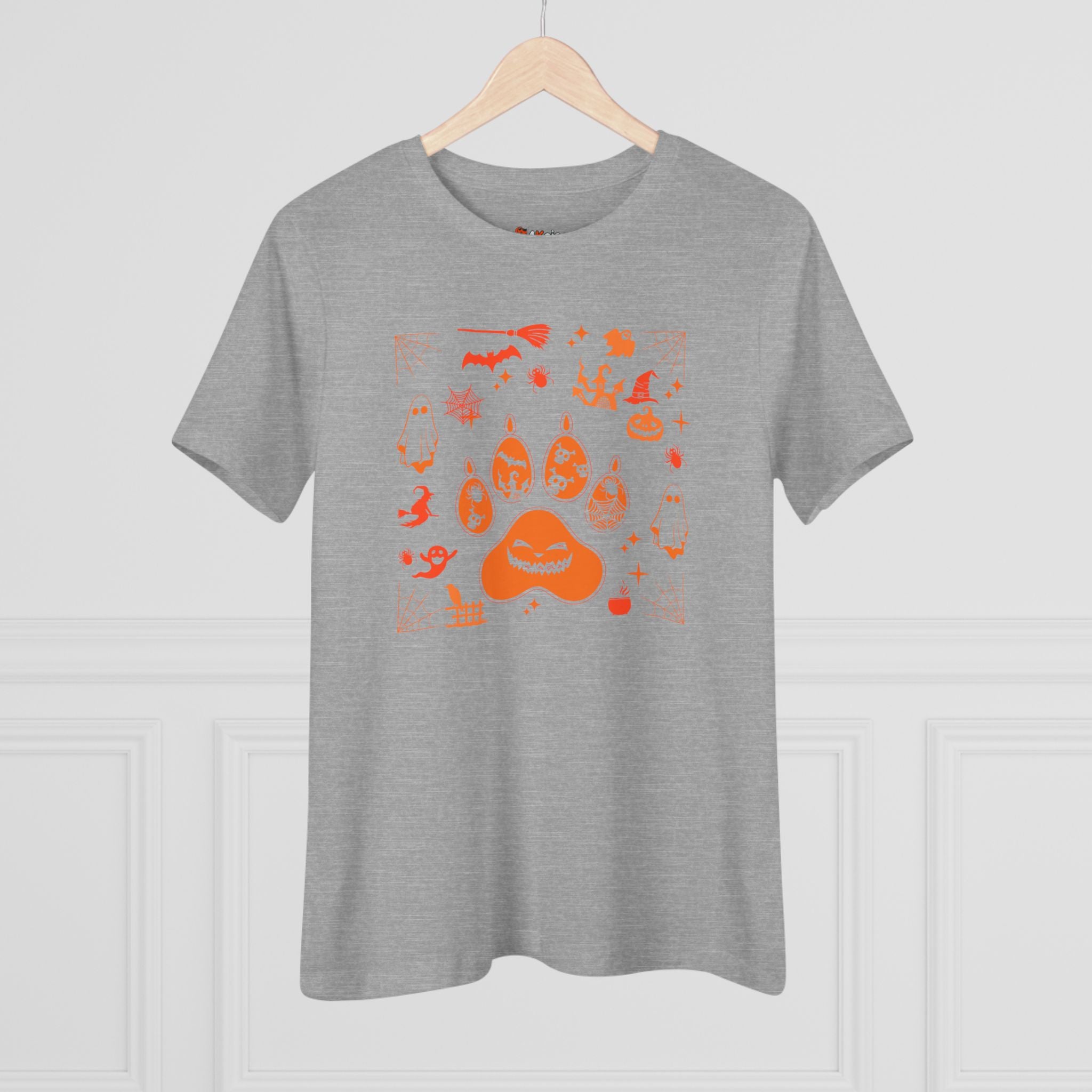 Halloween Paw | Halloween Graphic Shirt for Dog Lovers Womens Tshirt