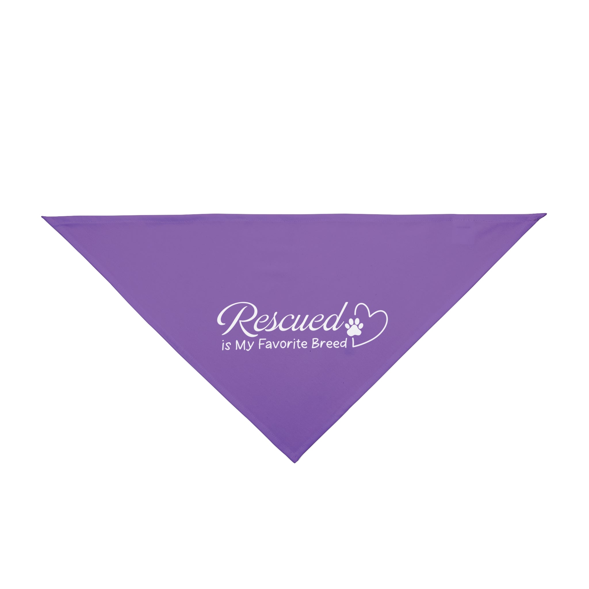 Rescued is My Favorite Breed | Purple Dog Bandana