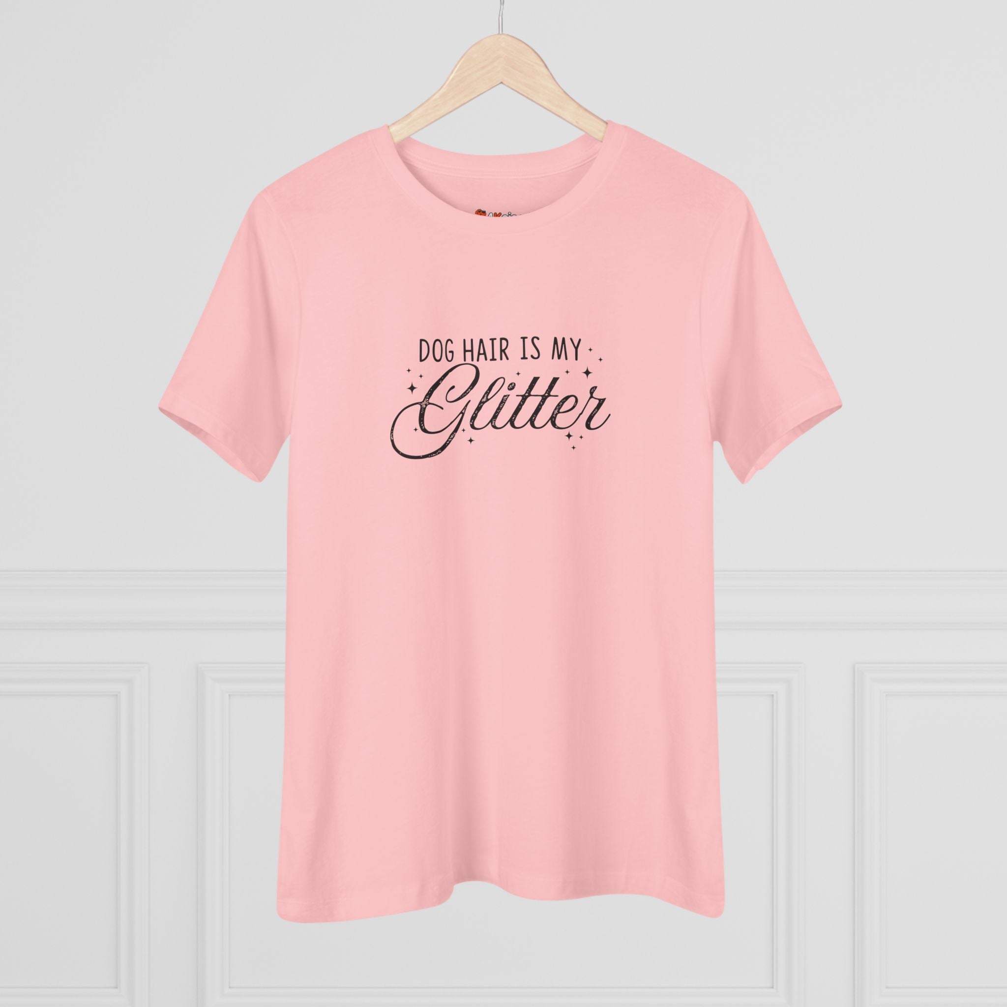 Dog Hair Is My Glitter | Furry Dog Mom Womens Tshirt