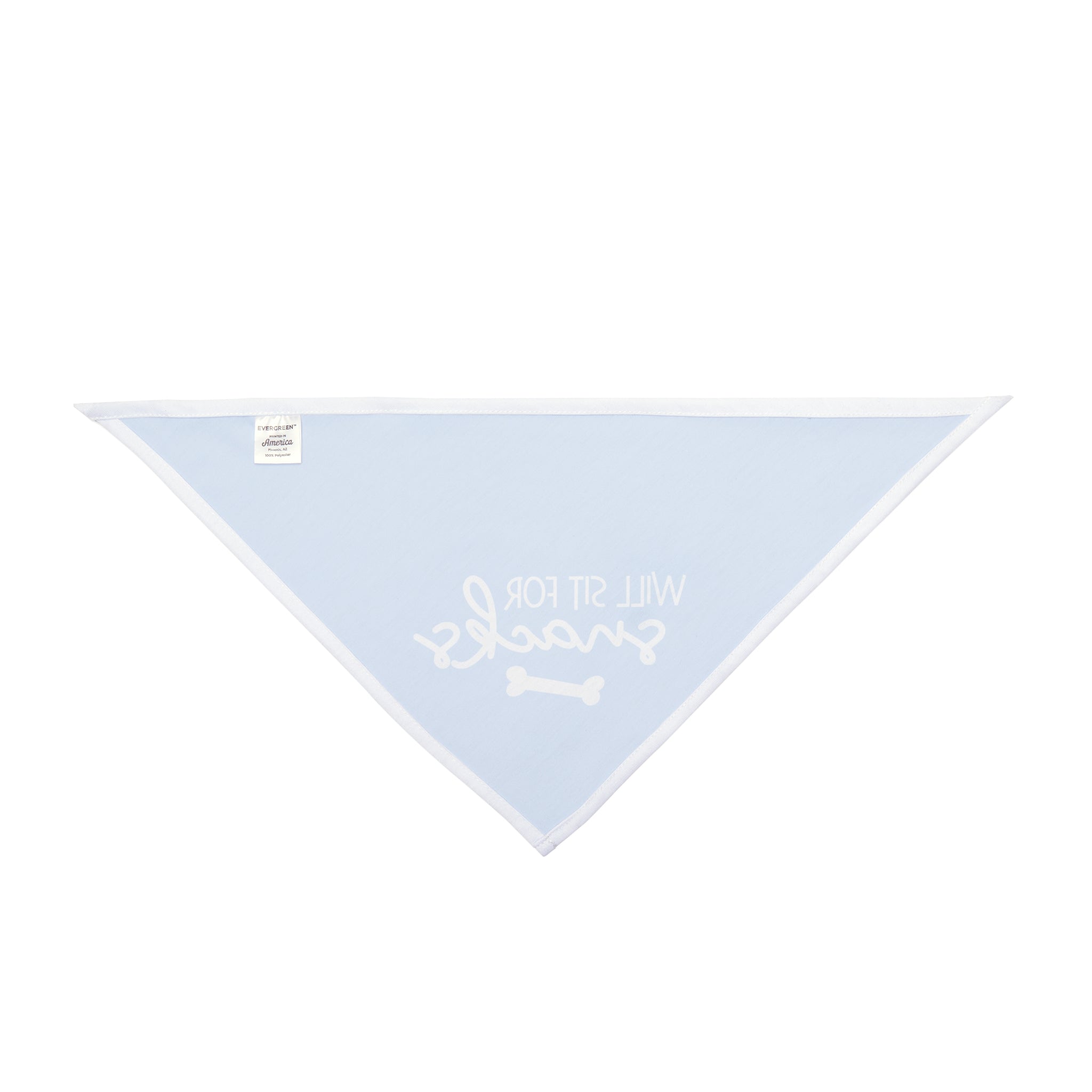 Will Sit For Snacks | Blue Dog Bandana