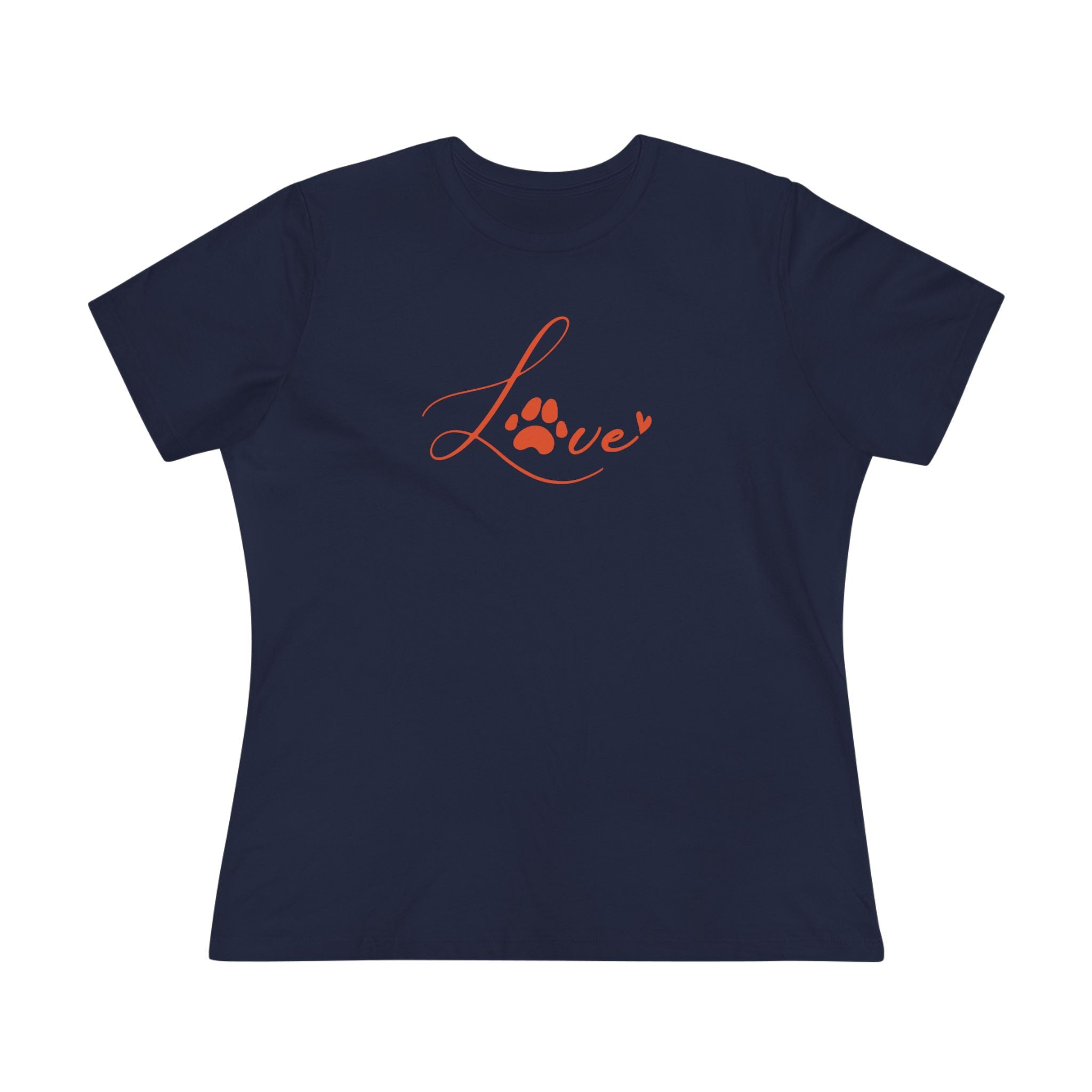 Love | Dog Lovers Paw Print Womens Tshirt