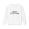 Unisex Lightweight Crewneck Sweatshirt - Happy Howlidays