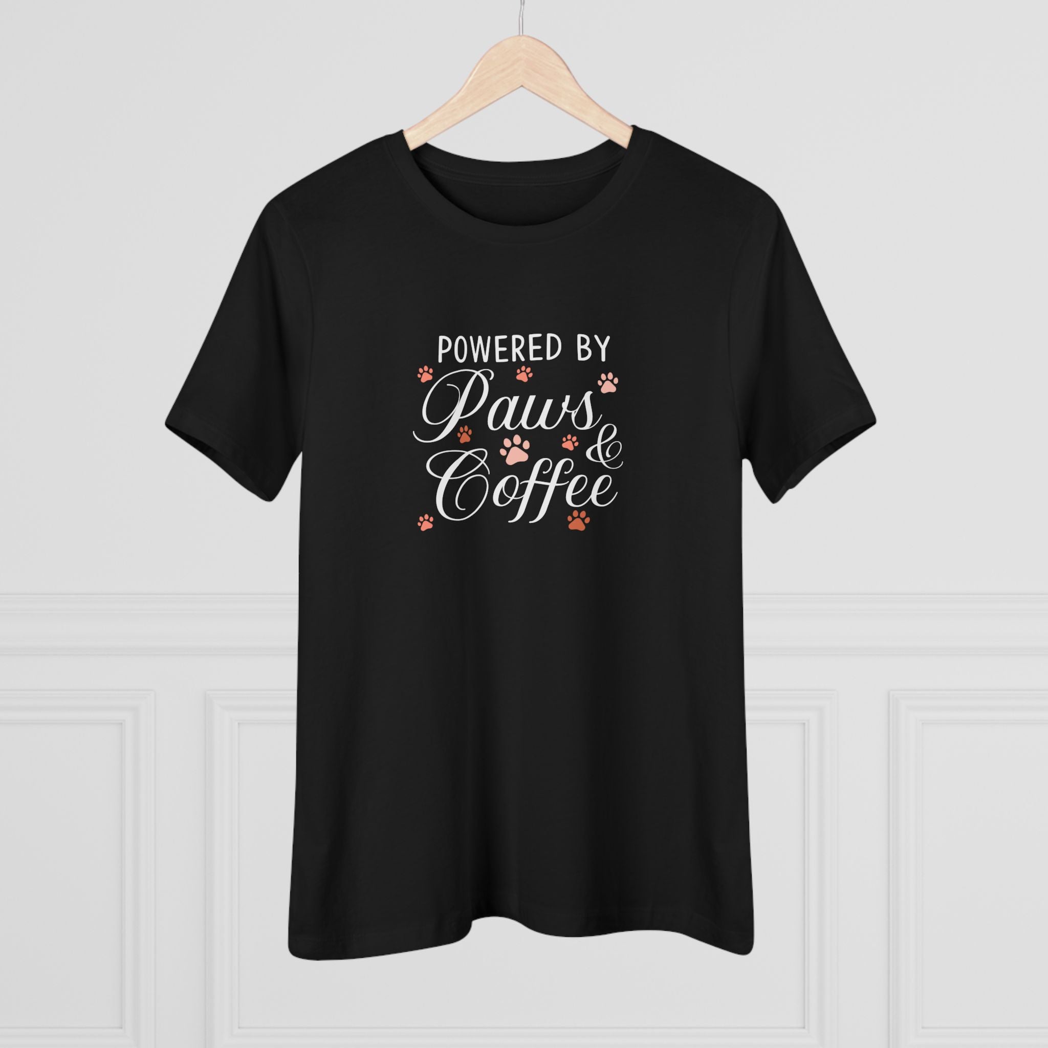 Powered by Paws & Coffee | Women's Tshirt